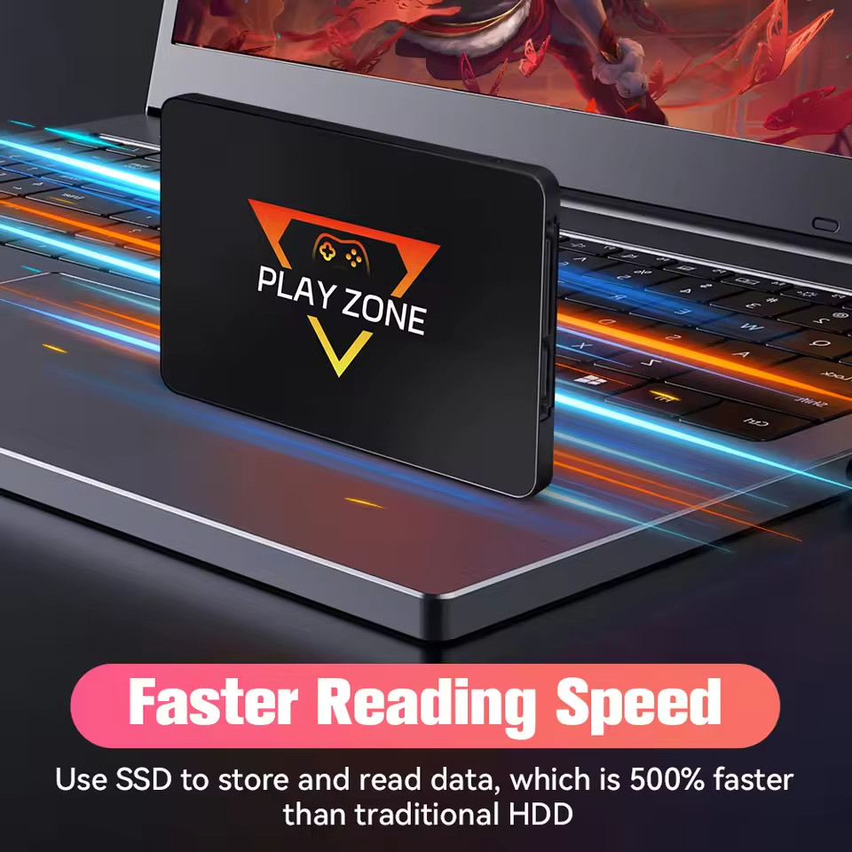 1TB Retro Game SSD for PS4/Xbox/Switch/PS3 – 16,000+ Games, Plug & Play PC