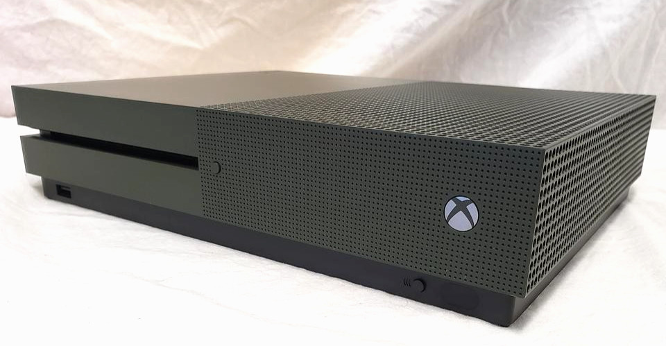 Microsoft Xbox One S 1TB Battlefield Green Console + 1 Black Controller Bundle