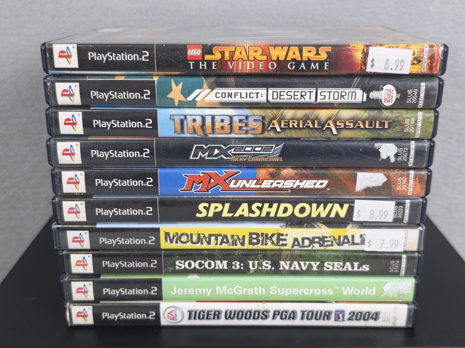 Sony PlayStation 2 PS2 Console Bundle SCPH-39001 10 Games OEM Controller Tested