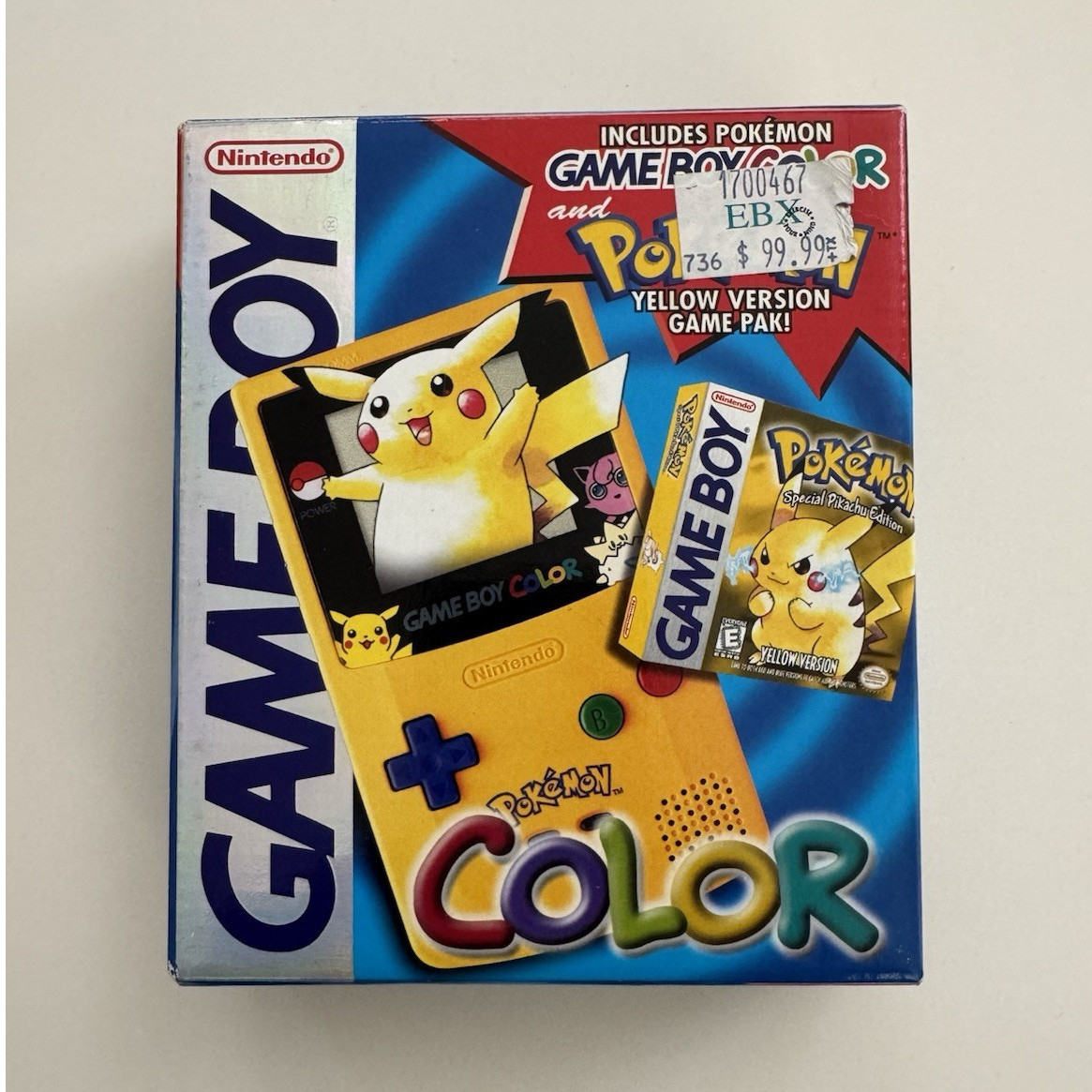 Nintendo Game Boy Color Pokémon Yellow Game Pikachu Edition Console CIB