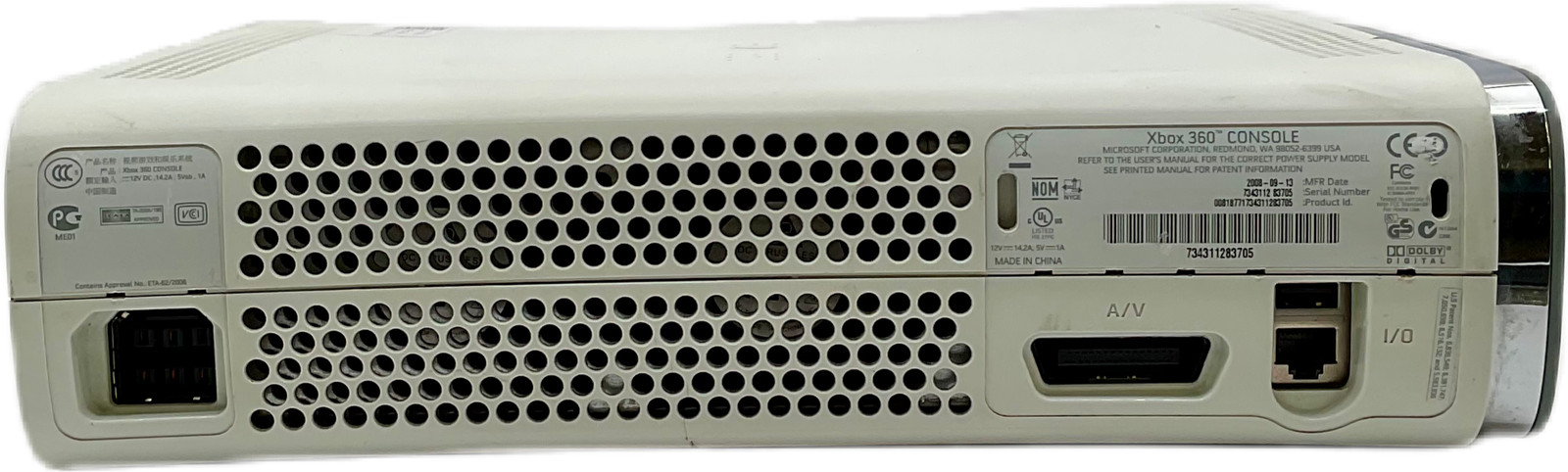 Xbox 360 Core White 500GB HDD Gaming Console Only