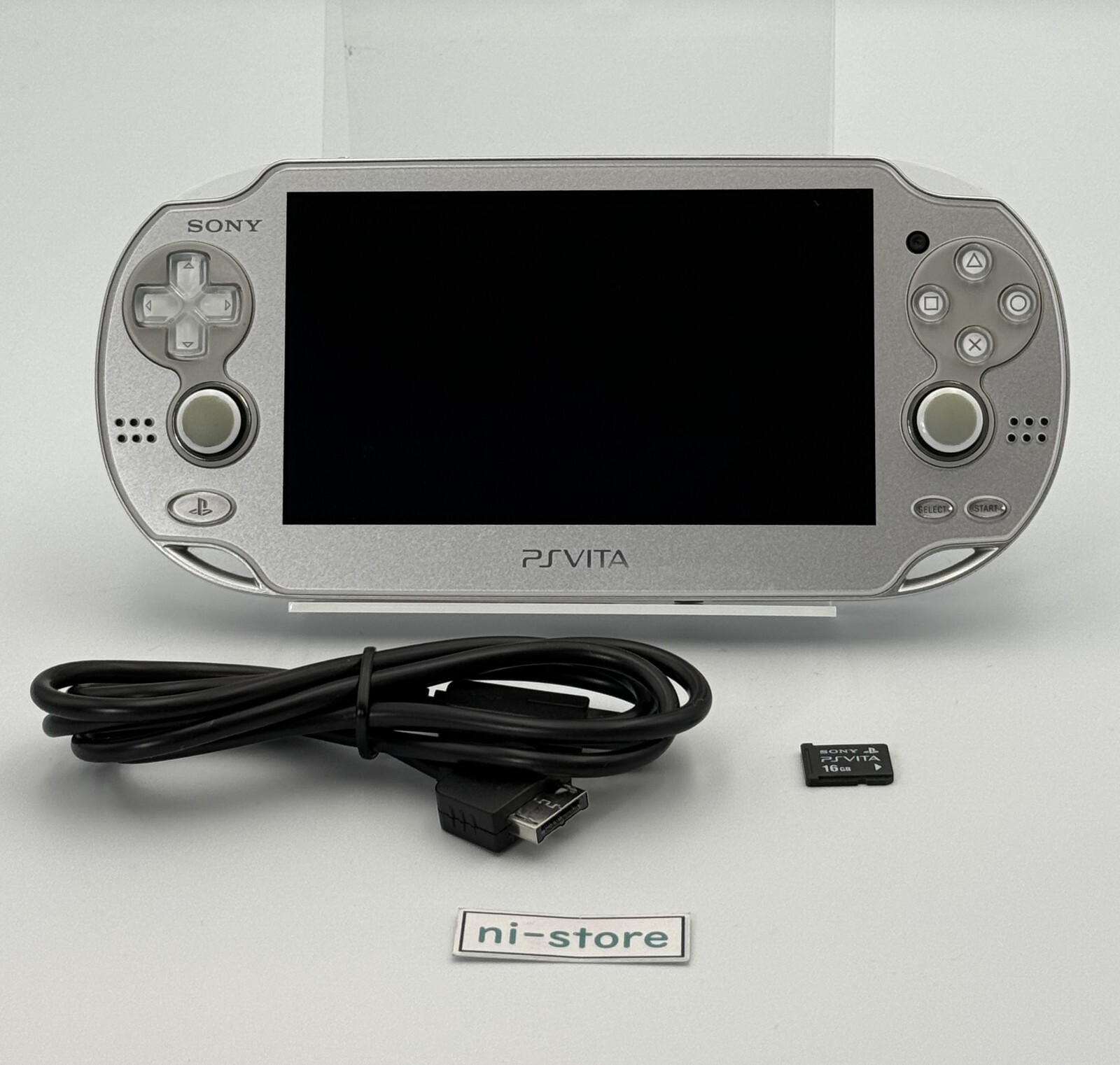 Sony PS Vita PCH-1000 PCH 1000 Console Silver w/16GB memory Very Rare – Mint
