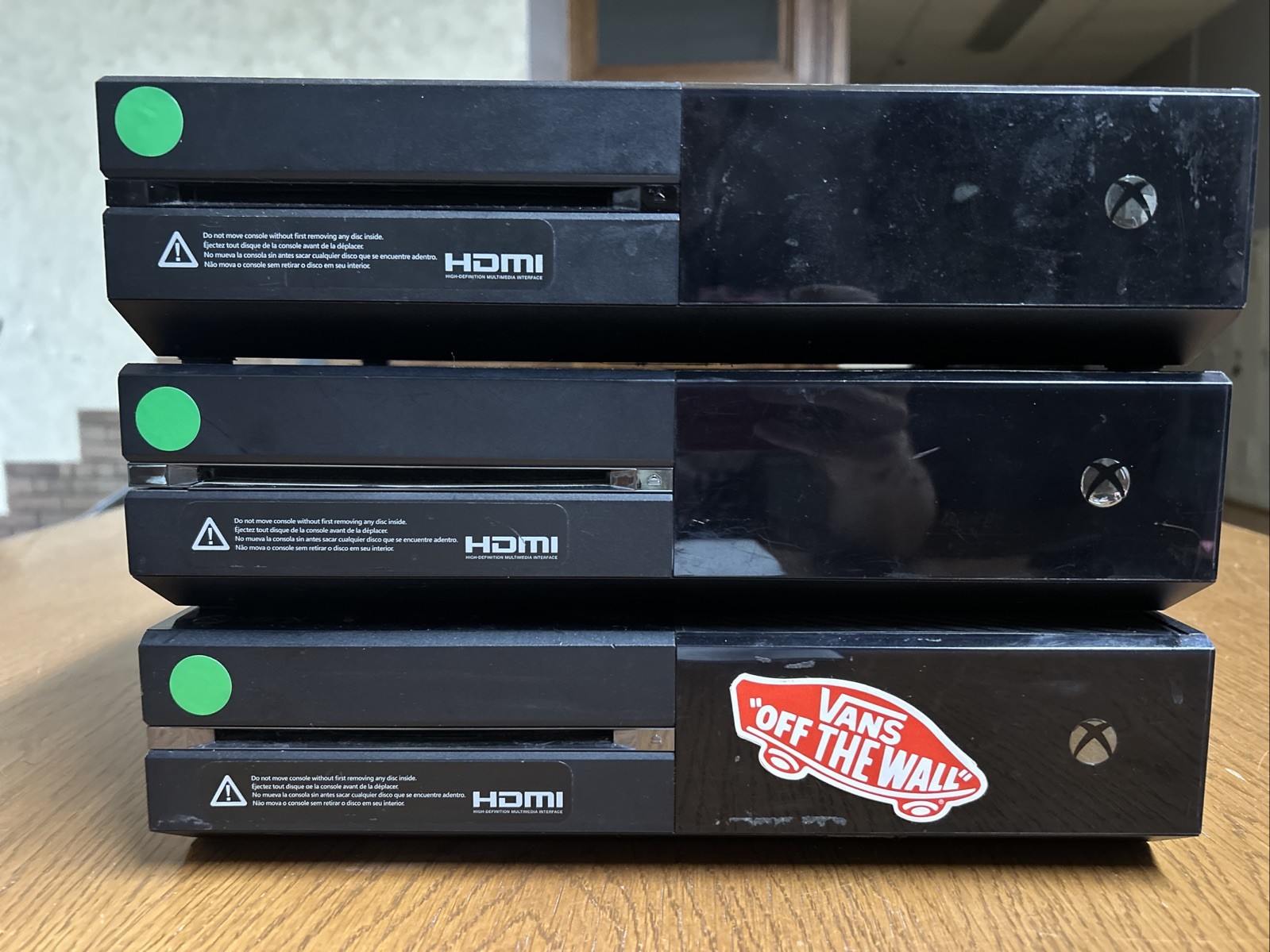 Lot Of 3 Defective Microsoft Xbox One System Consoles For Parts AS-IS UNTESTED