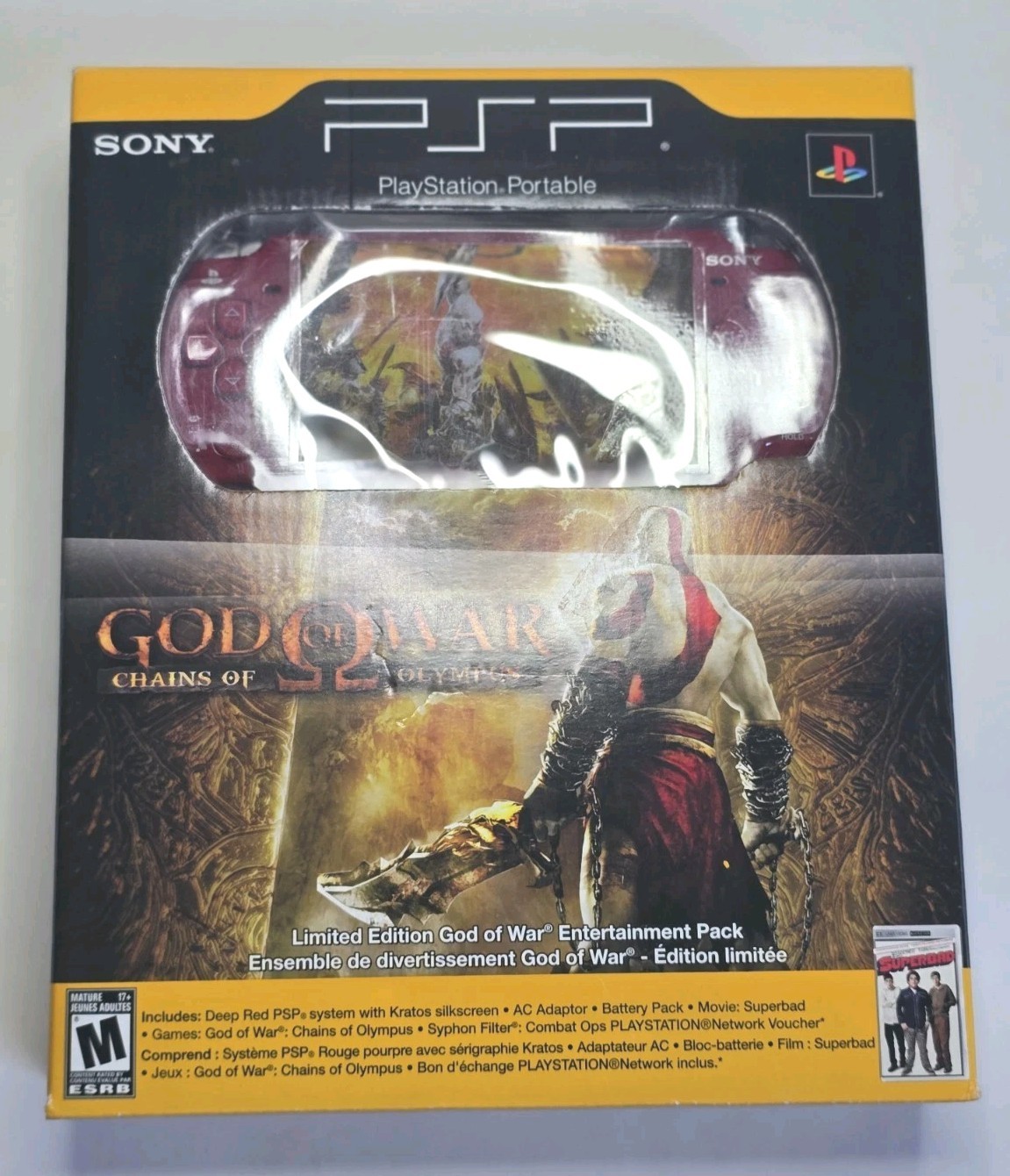 Sony PSP 2000 God of War Limited Edition Handheld System – CIB Complete