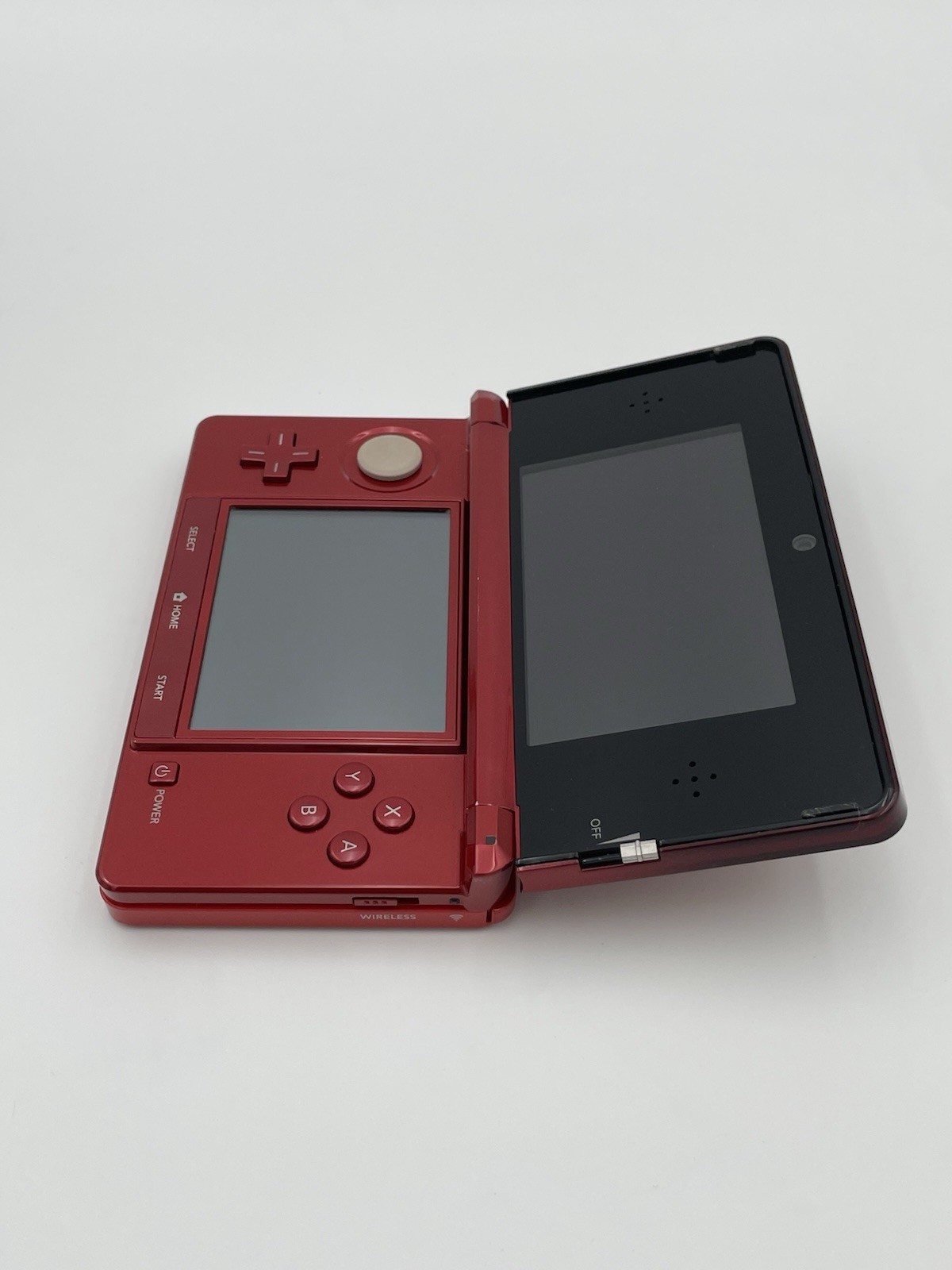 Nintendo 3DS Flame Red Lot With 11 Games Charger & Pen TESTED WORKING