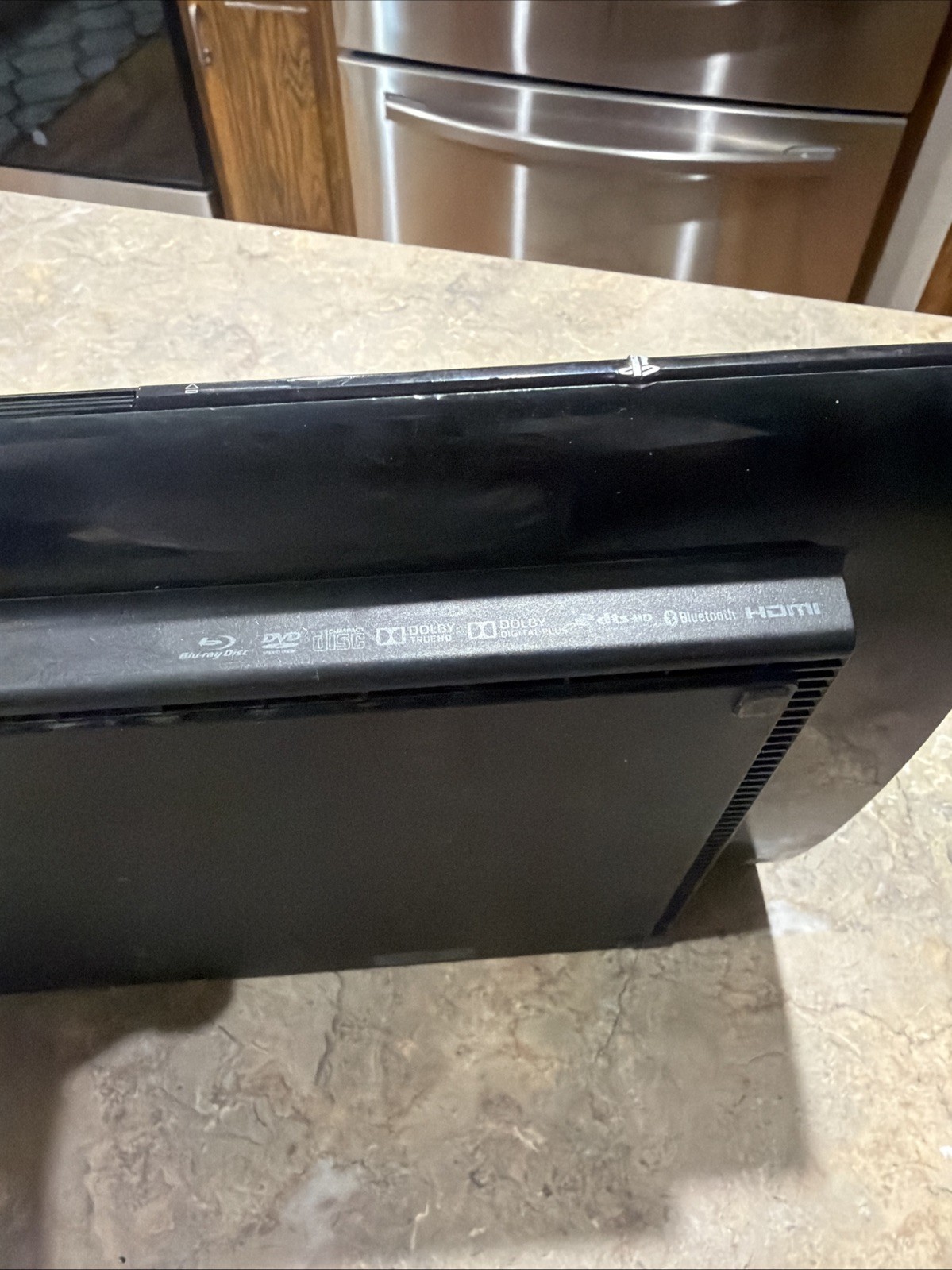 Sony PlayStation 3 PS3 Super Slim Black Console CECH-4001B Untested