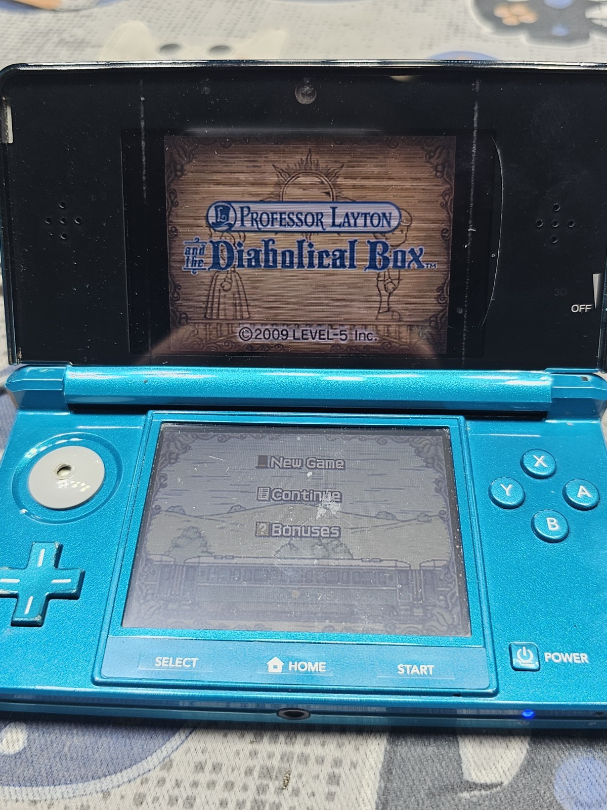 Nintendo 3DS Aqua Blue Handheld Handheld Console System CTR-001 PACKAGE DEAL