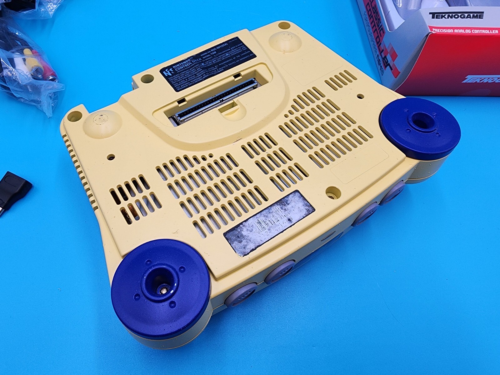 Custom HDMI Pokemon Yellow Nintendo 64 N64 US Console Bundle Controller Power