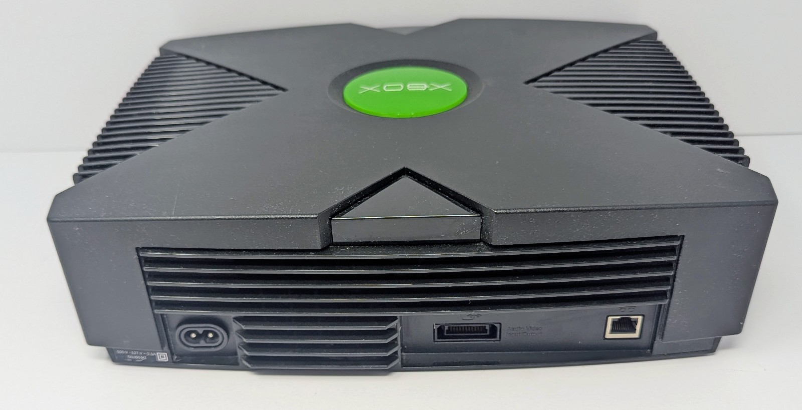Original Xbox Console Bundle w/ 10 Games & Green Controller – Power Button Issue