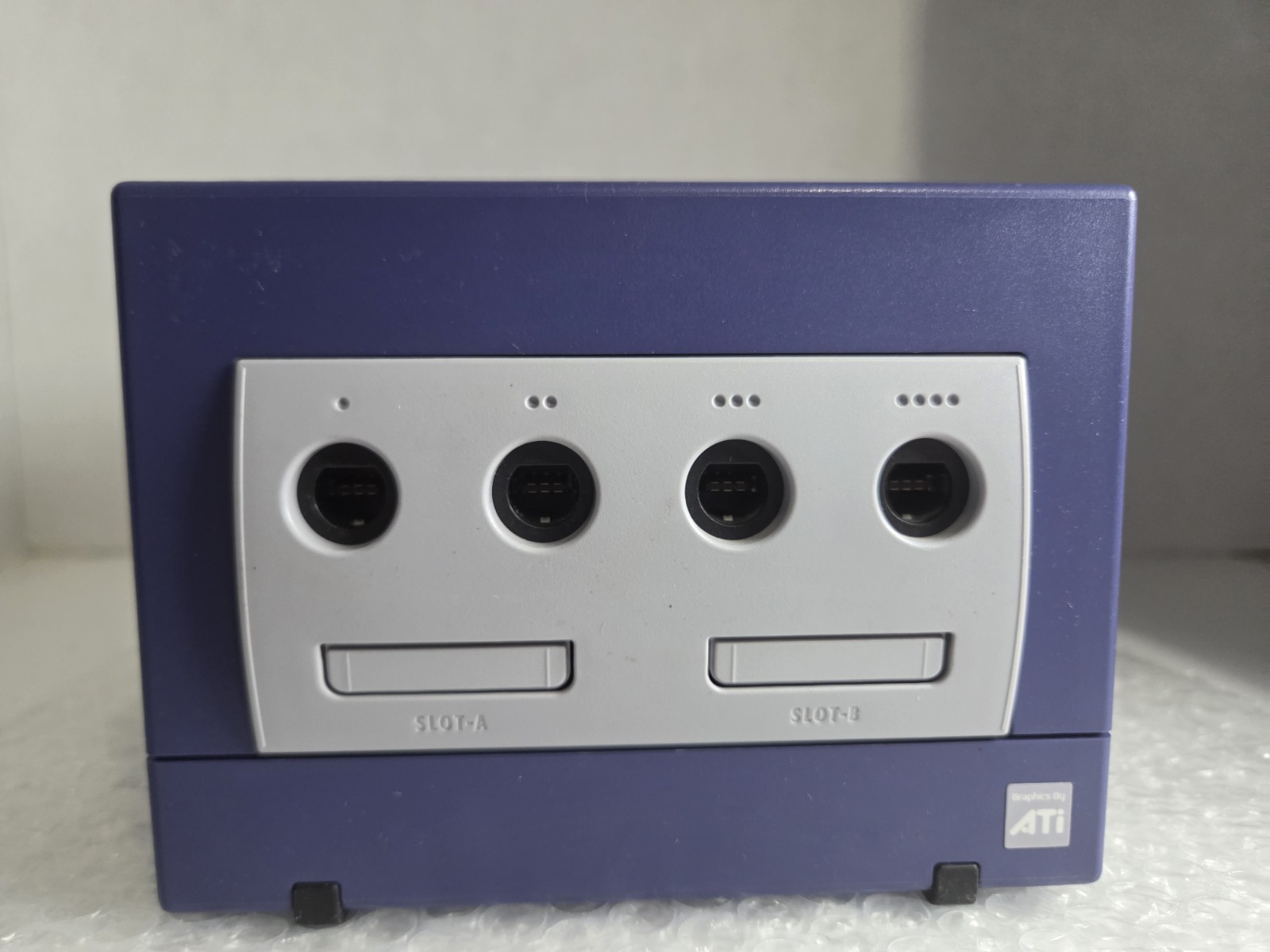 Nintendo GameCube Indigo Console Controller & Cords Bundle New Battery Sticks OE
