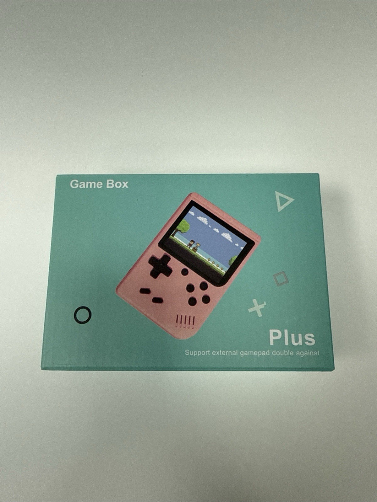 Game Box Plus Handheld Console – Retro Gaming System w/ Preloaded Games – Pink