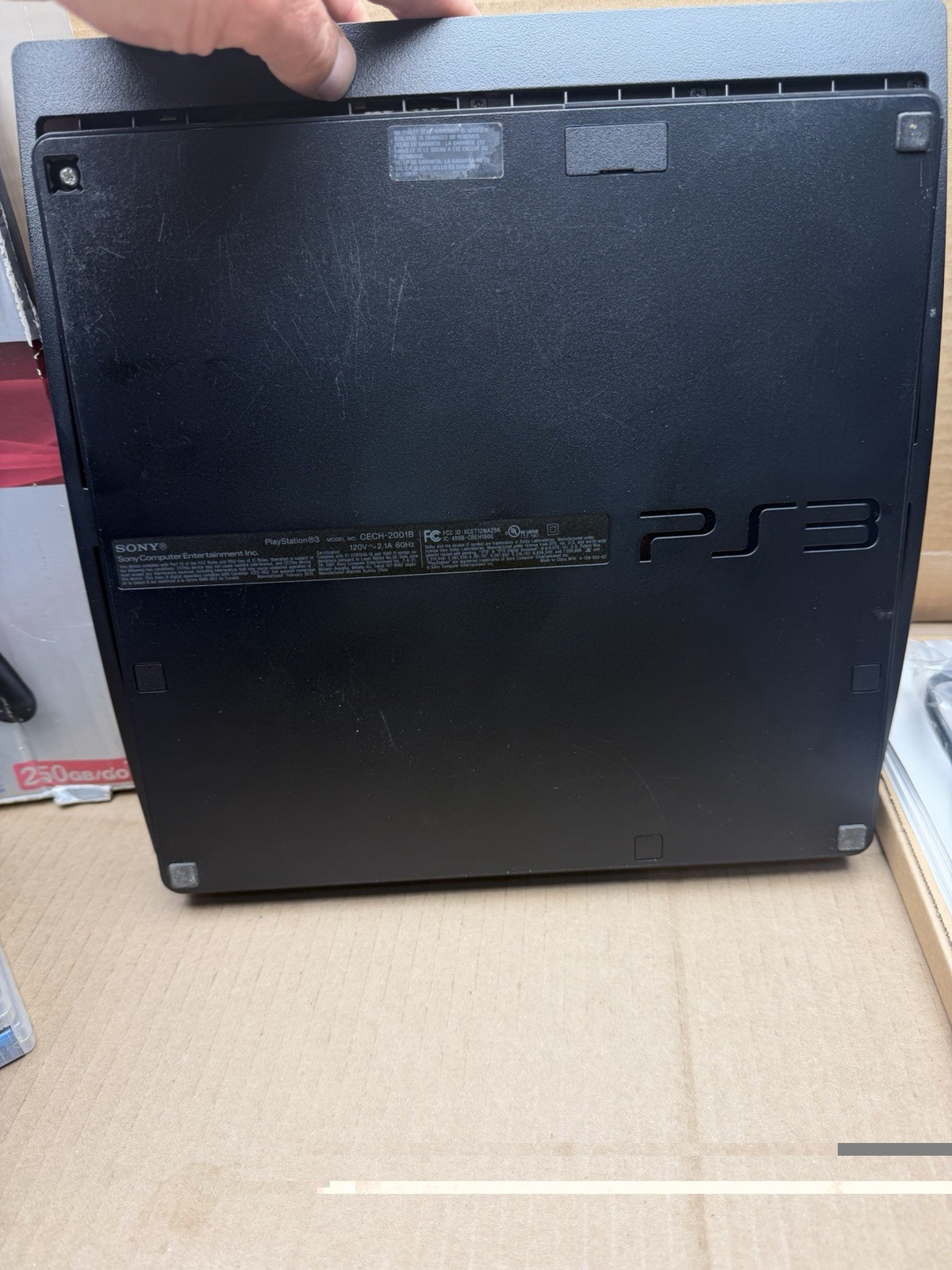Sony PS3 Slim 250GB Console CECH-2001B In Box, & 13 Games