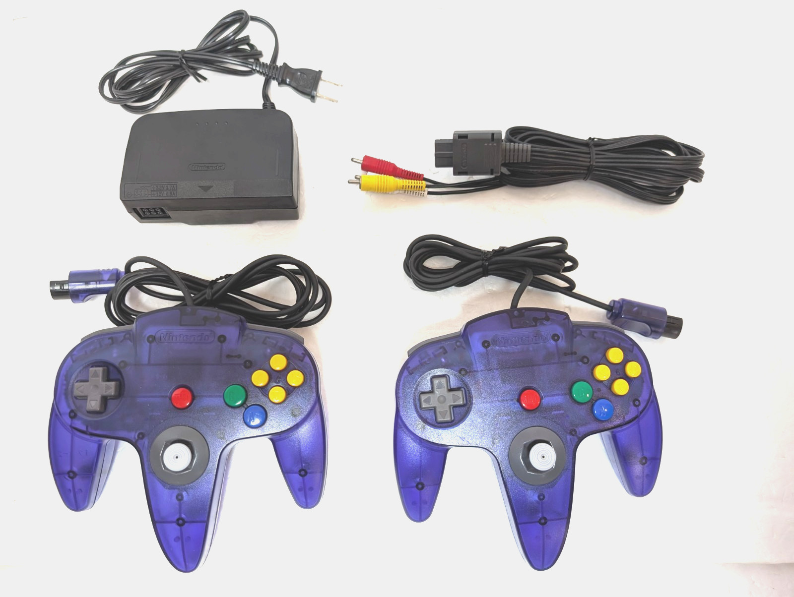 Nintendo 64 Region Free Console Midnight Blue 2controllers Mario Party japan