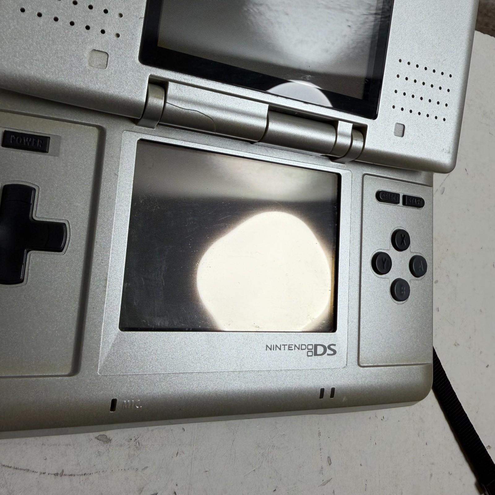 Nintendo DS NTR-001 Titanium Dual LCD Display Handheld Video Gaming Console