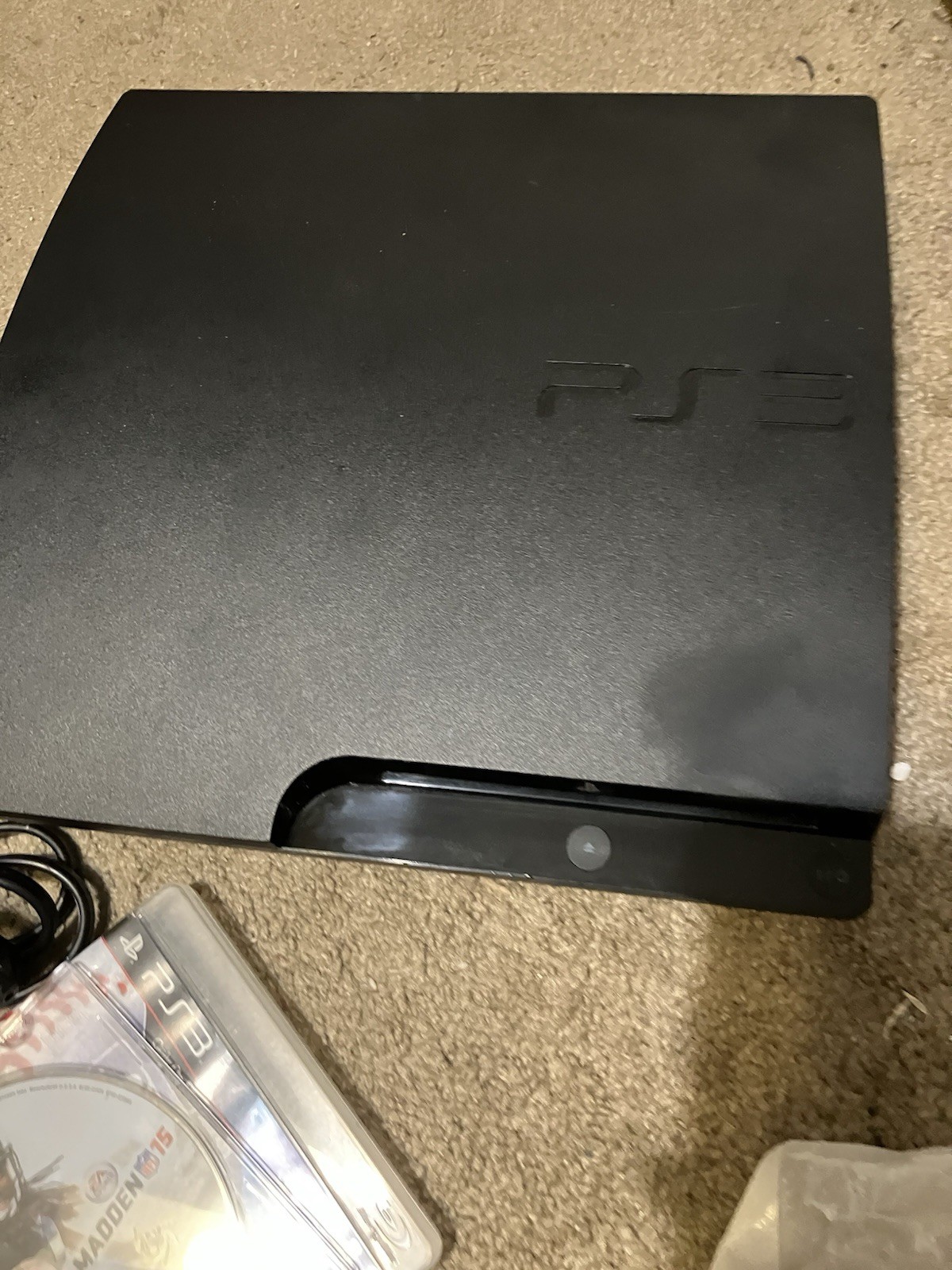 Authentic & Tested 320 GB Black PS3 Slim With Remote & Cables, Works, Read