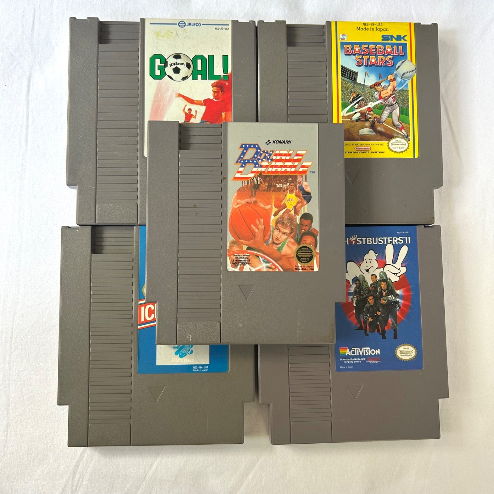 1985 Nintendo NES-001 Console – White/Gray 2 Controllers 5 Games