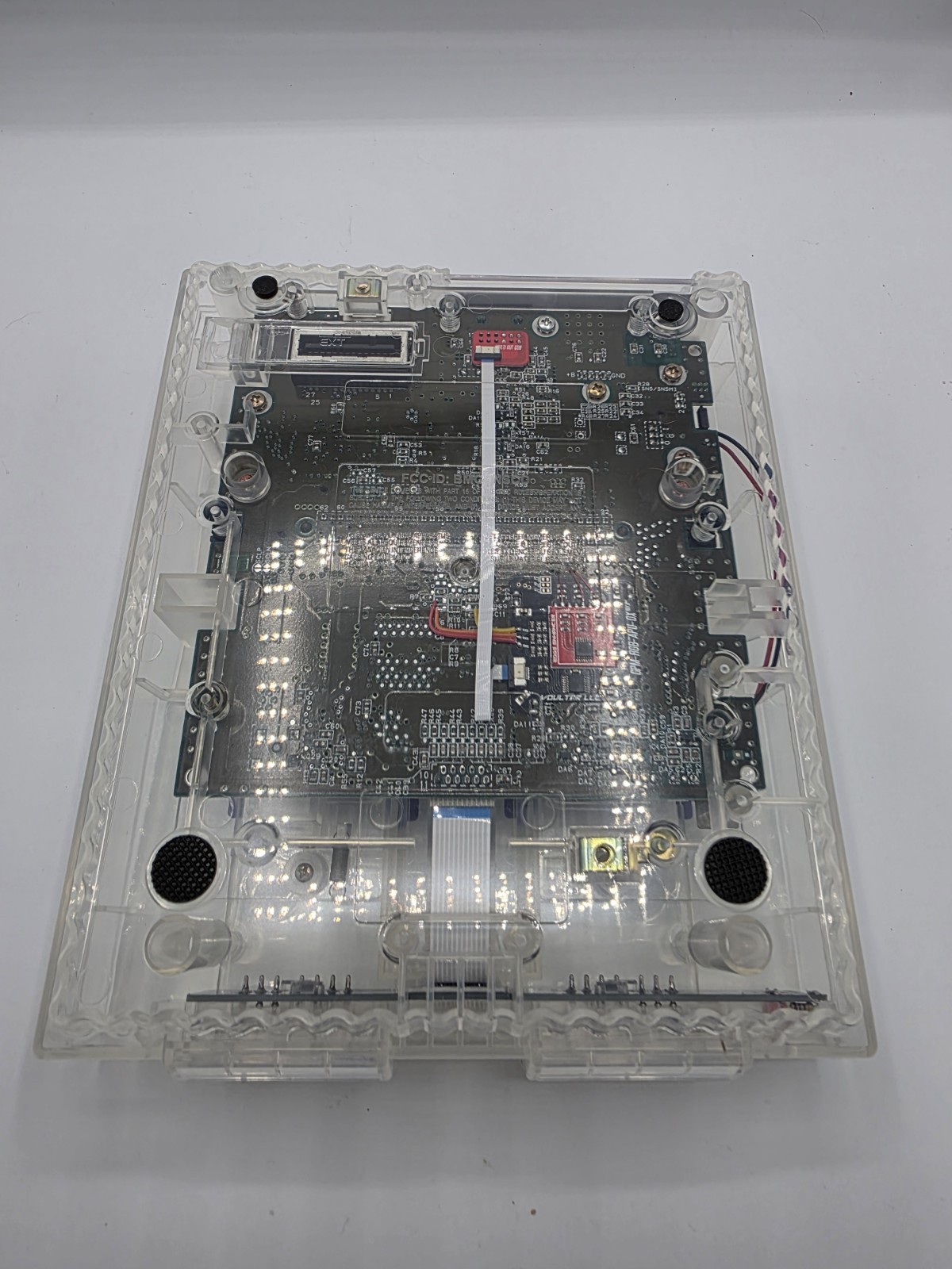 SNES RGB Super Nintendo Console Voultar Edge Enhancer Recapped Clear Shell