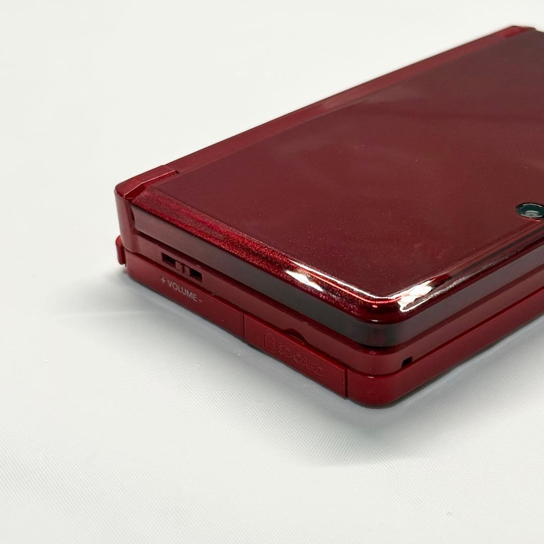 Nintendo 3DS Flare Red with compatible charger and SD card, confiRMed working.