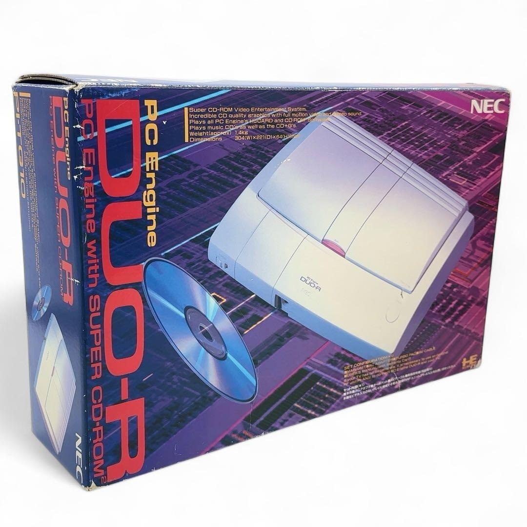 NEC PC Engine DUO-R console Japan BOX Instruction Excellent Tested Working