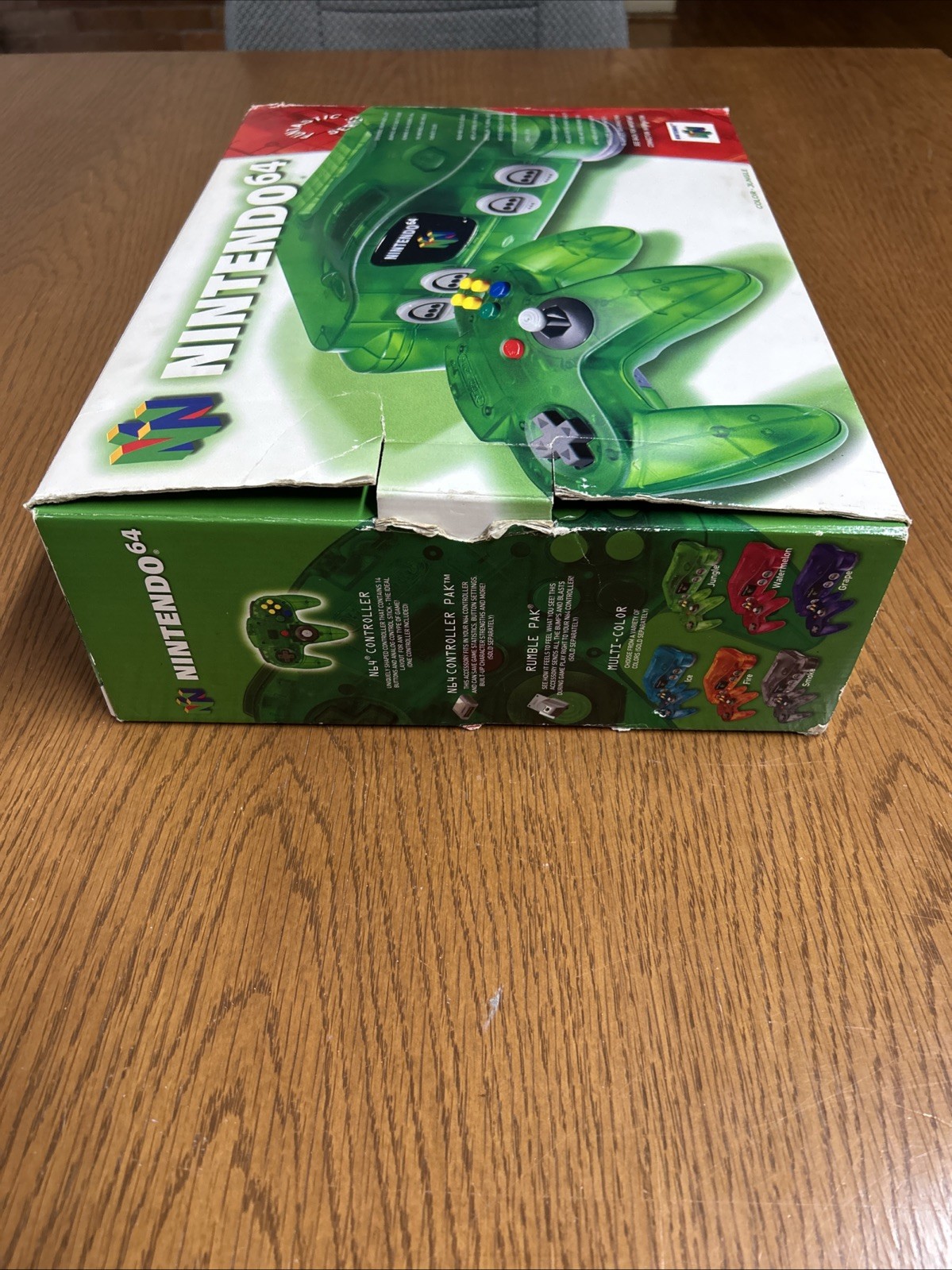Nintendo 64 Funtastic Jungle Green System Console Complete CIB W/Expansion Pak