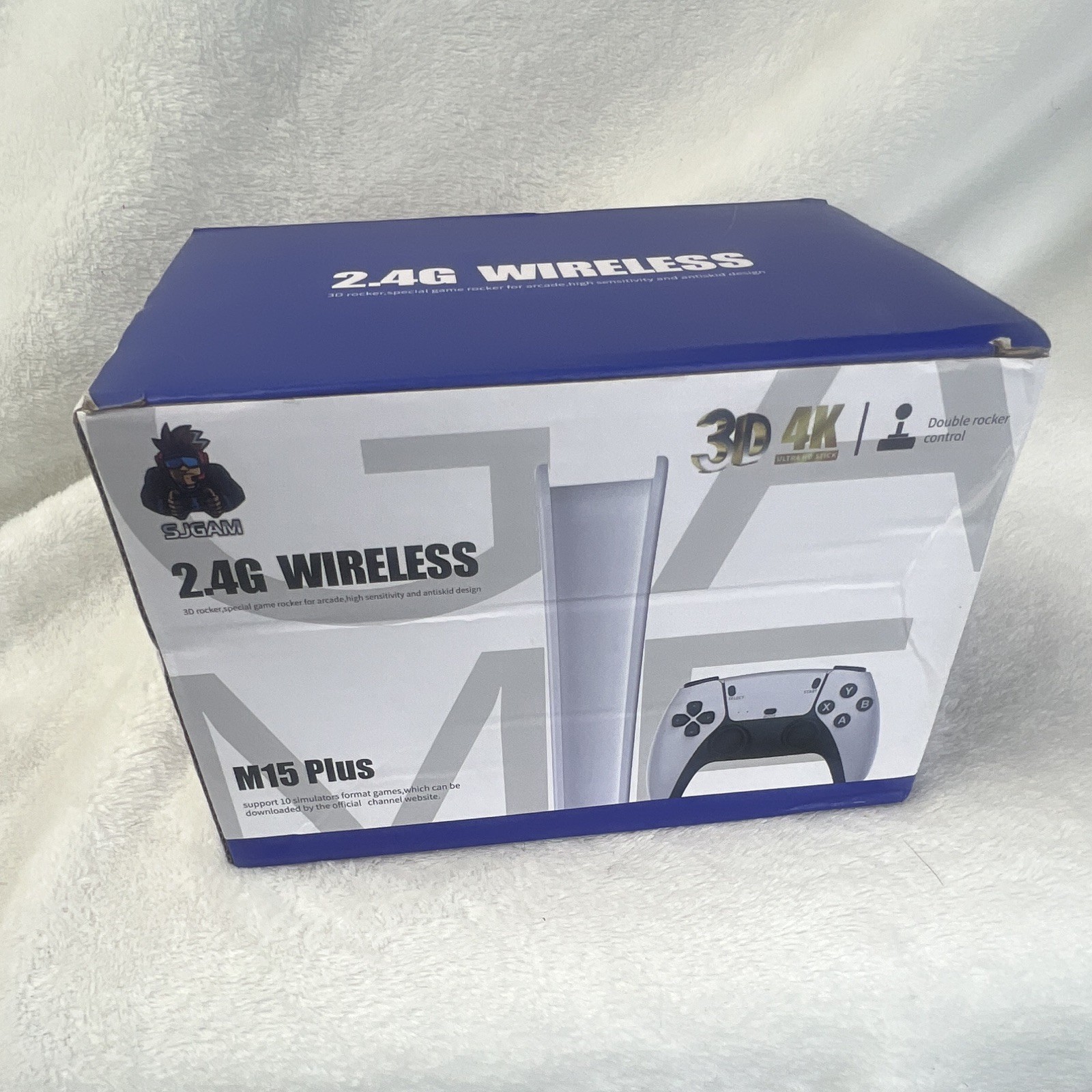 SJGAM M15 Plus 2.4G Wireless Game Console System w/ Controller 4K UHD