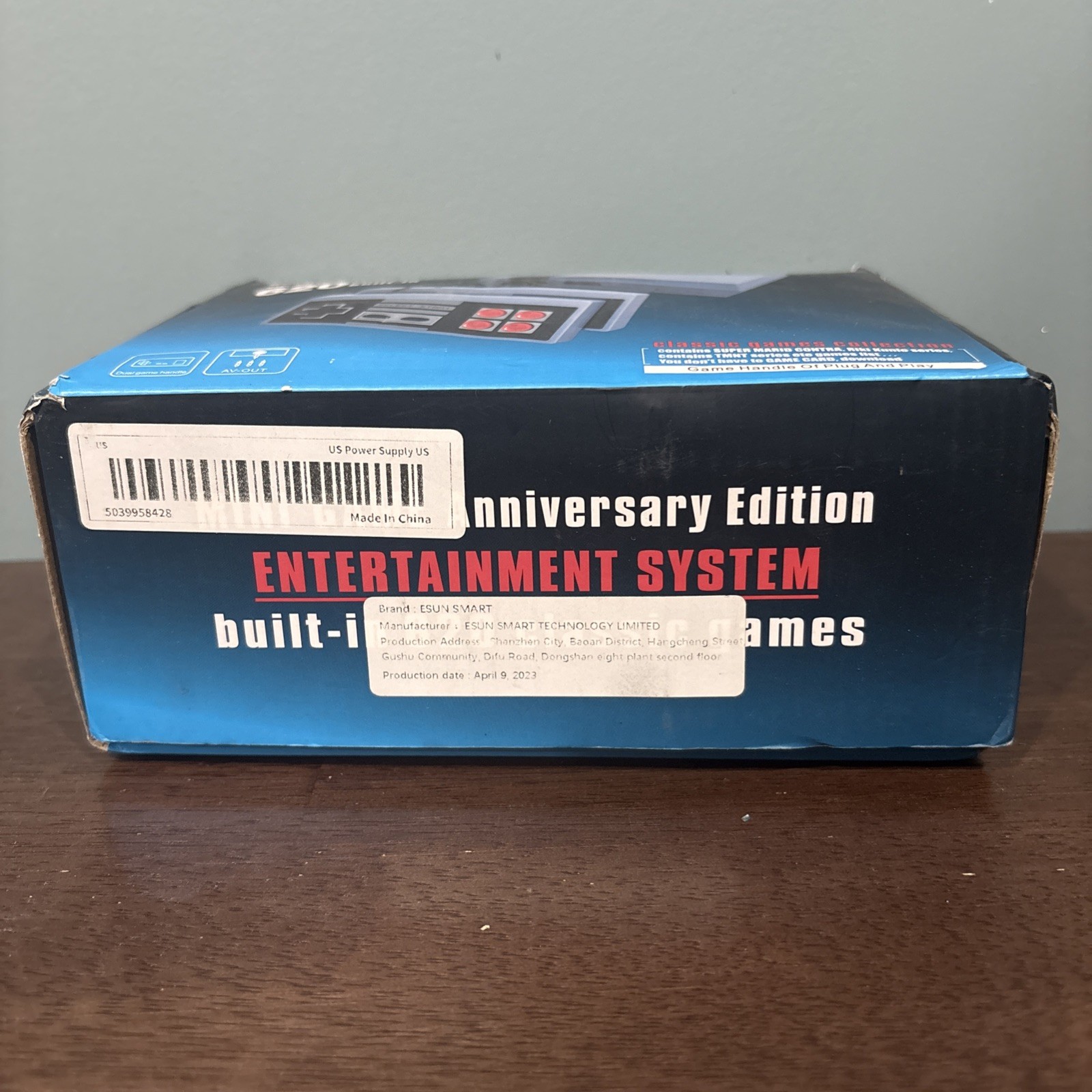8-BIT NINTENDO MINI Anniv Edition – 2 Controllers, 620 Games, Tested