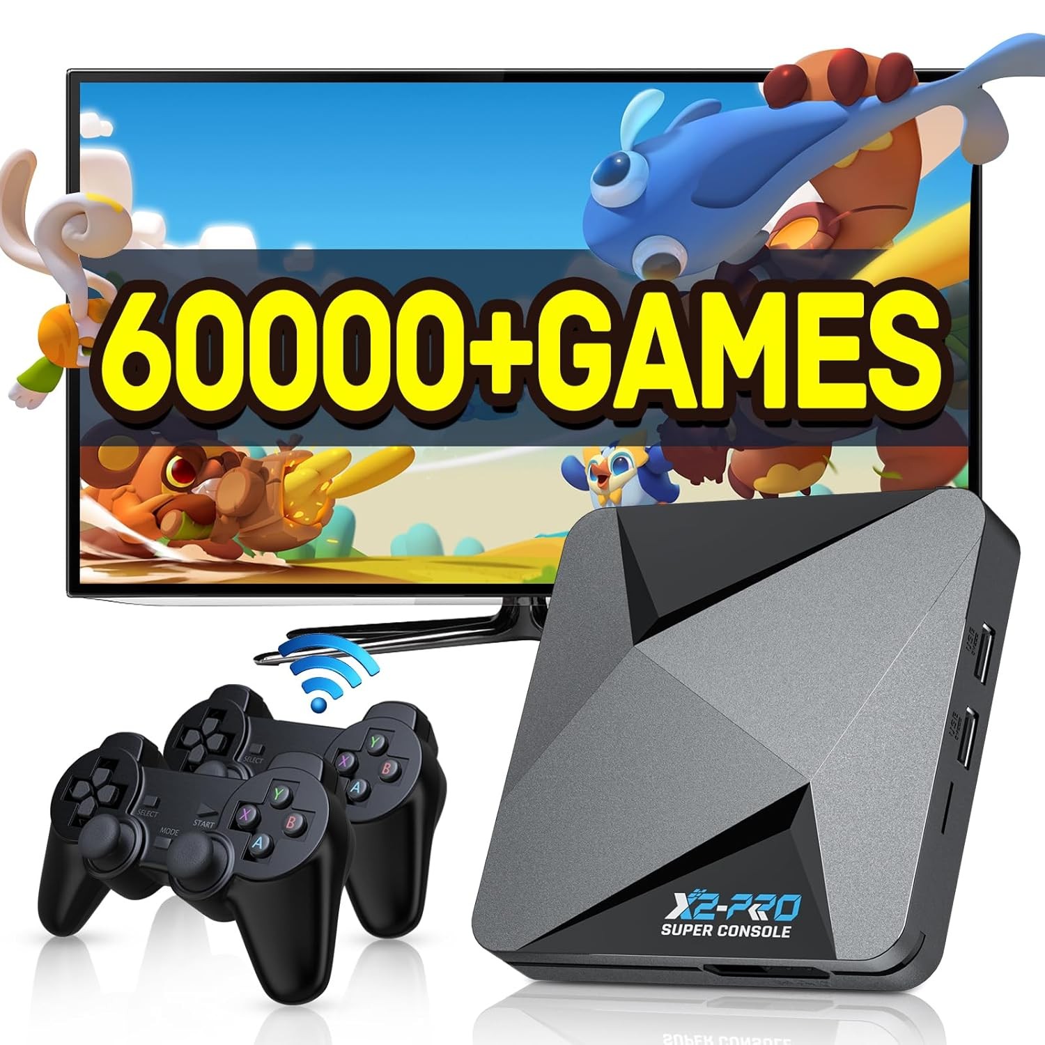 Kinhank Super Console X2 Pro Retro Console 60000+ Games 4K