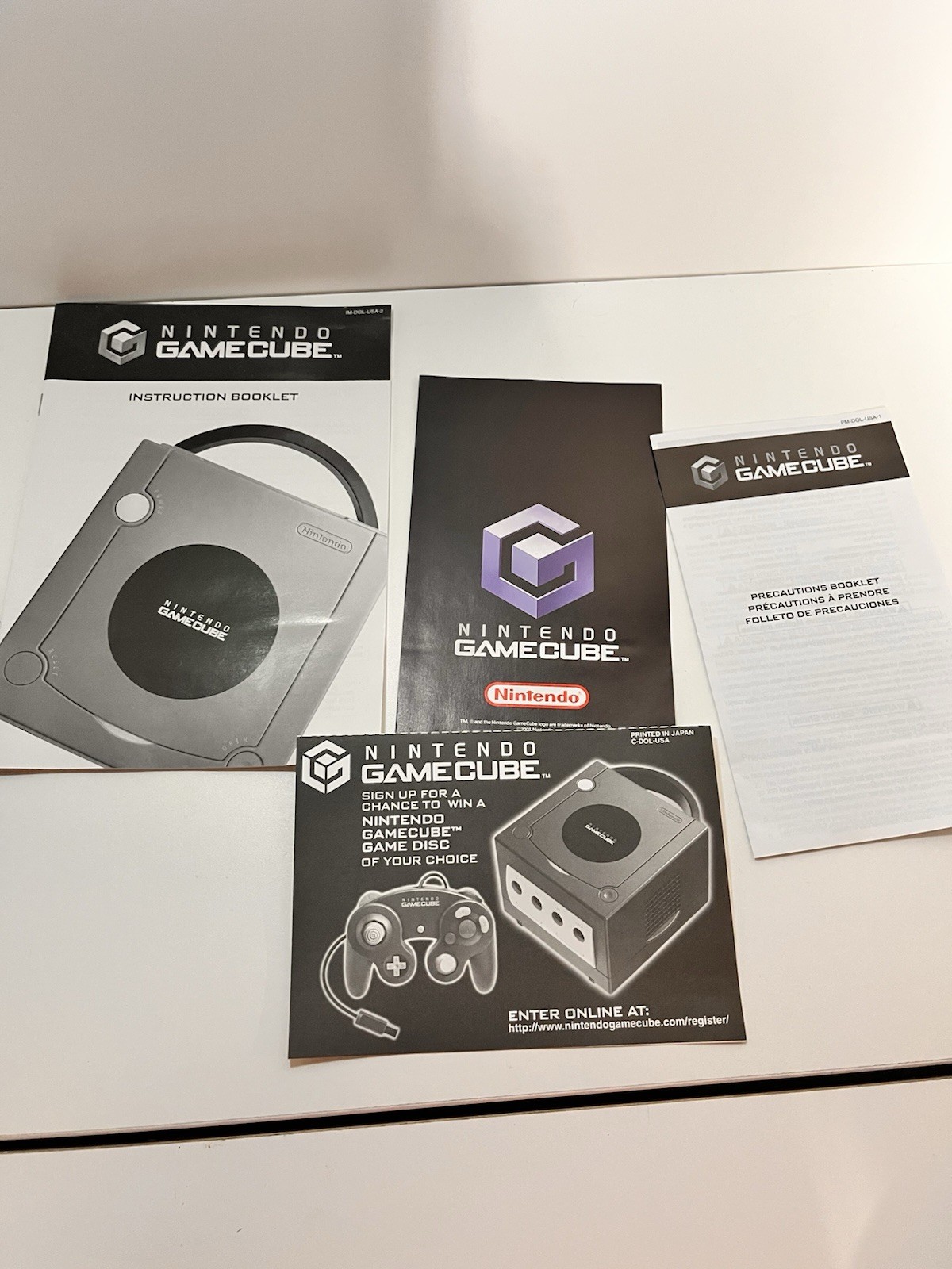 Nintendo GameCube DOL-001 Black Console Original Box & Cables (no controller)