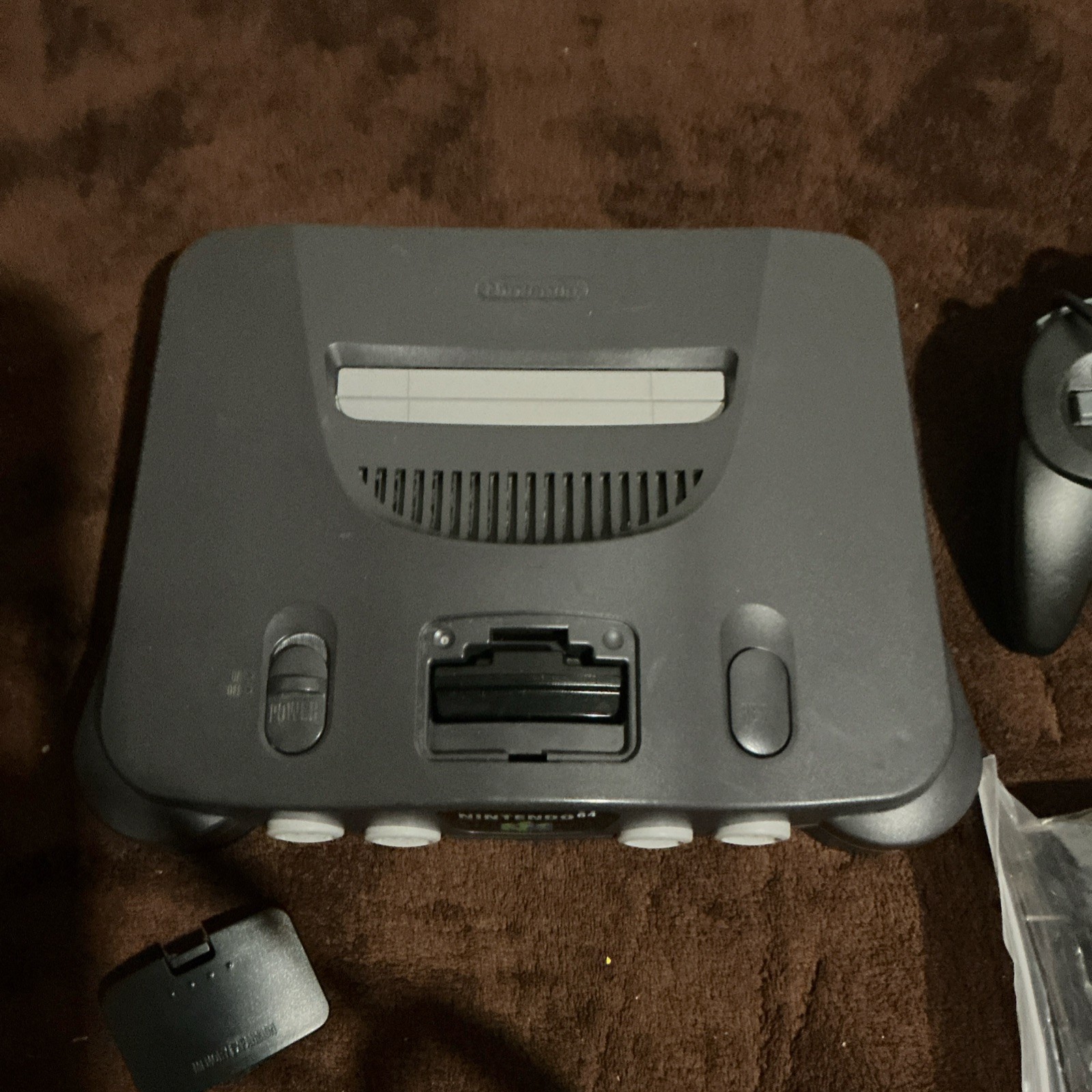 Nintendo 64 Gray Home Console NUS-001 Component RCA Multiplayer with Controller