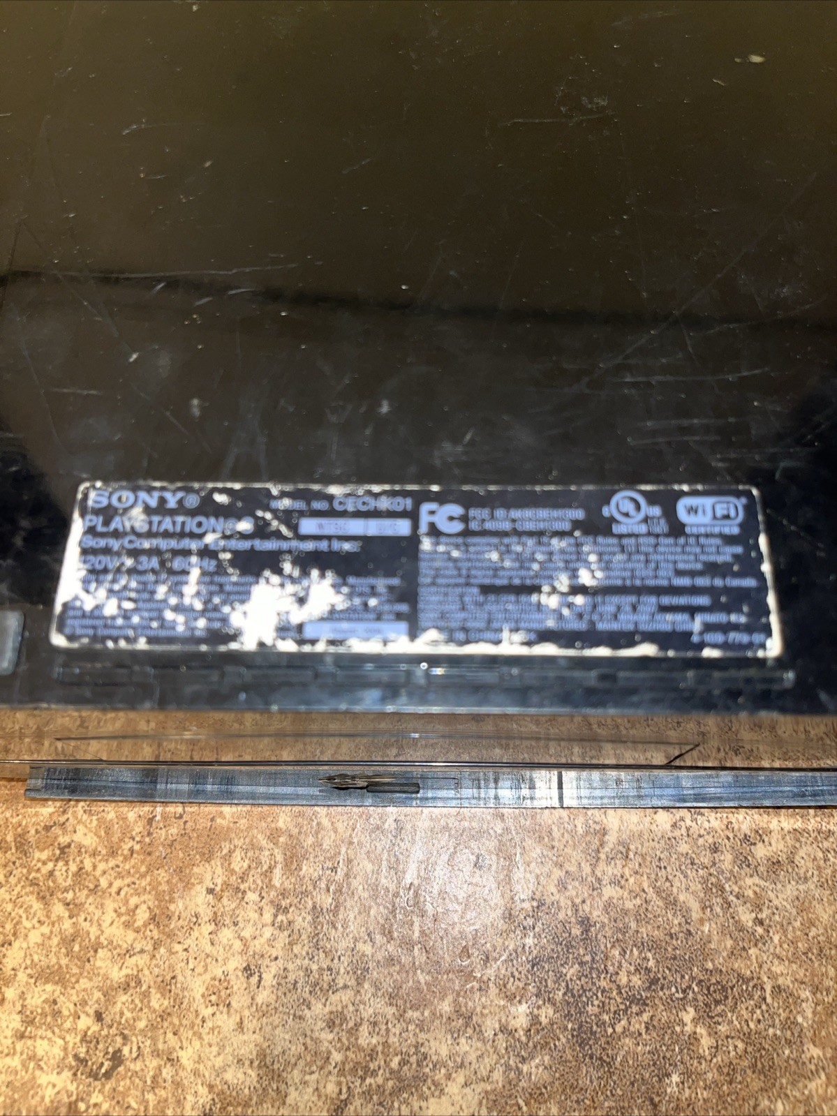 Sony PlayStation 3 PS3 Cechk01 Fat Console Only ( UNTESTED PARTS OR REPAIR)