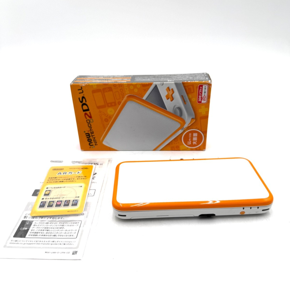 Nintendo New 2DS XL LL (White/Orange) Console Stylus 4-32GB, 260g From US