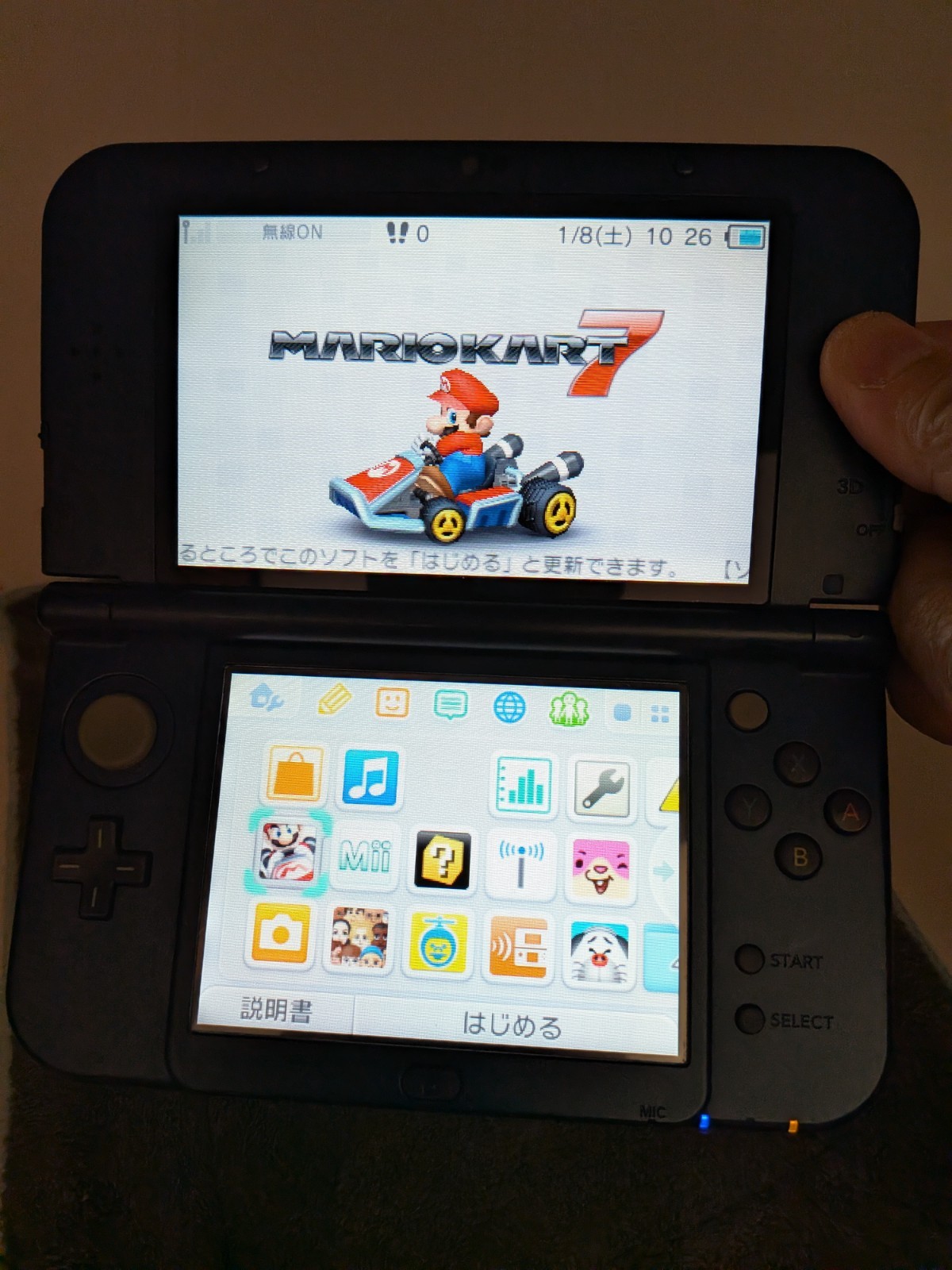 【Excellent5】Nintendo NEW 3DS LL XL Blue Handheld Used Game Console From Japan