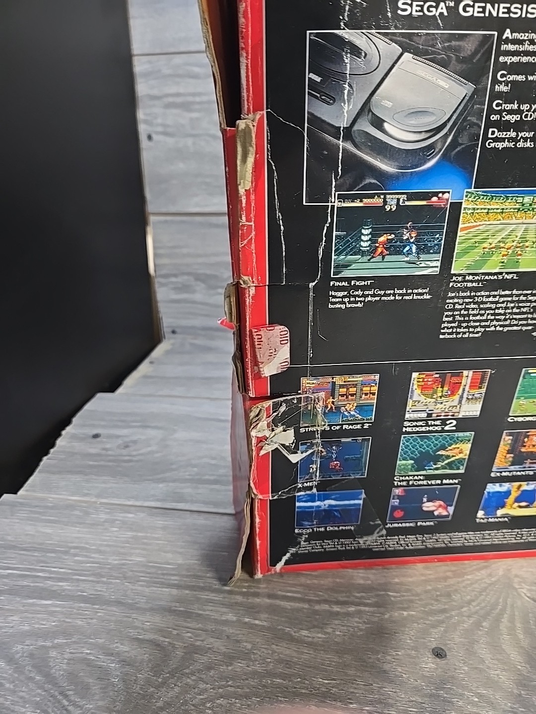Sega Genesis II Console Sonic The Hedgehog 2 Bundle In Box Tested [Rough Box]