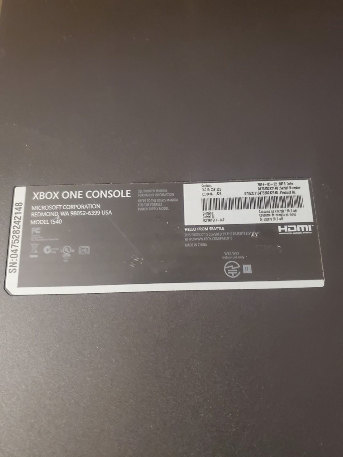 Microsoft Xbox One Day 500GB Black Console