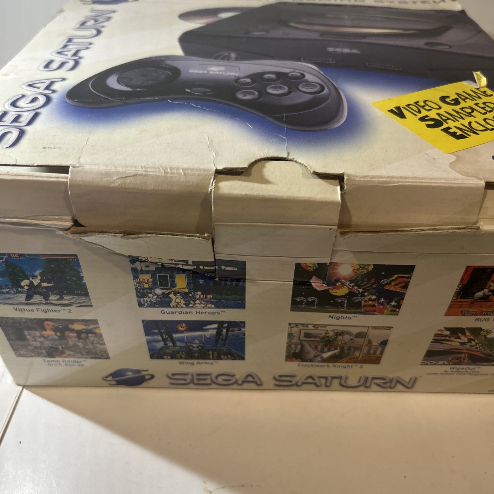 SEGA Saturn Console w/Box Tested Working System W/ Controller! See Pics
