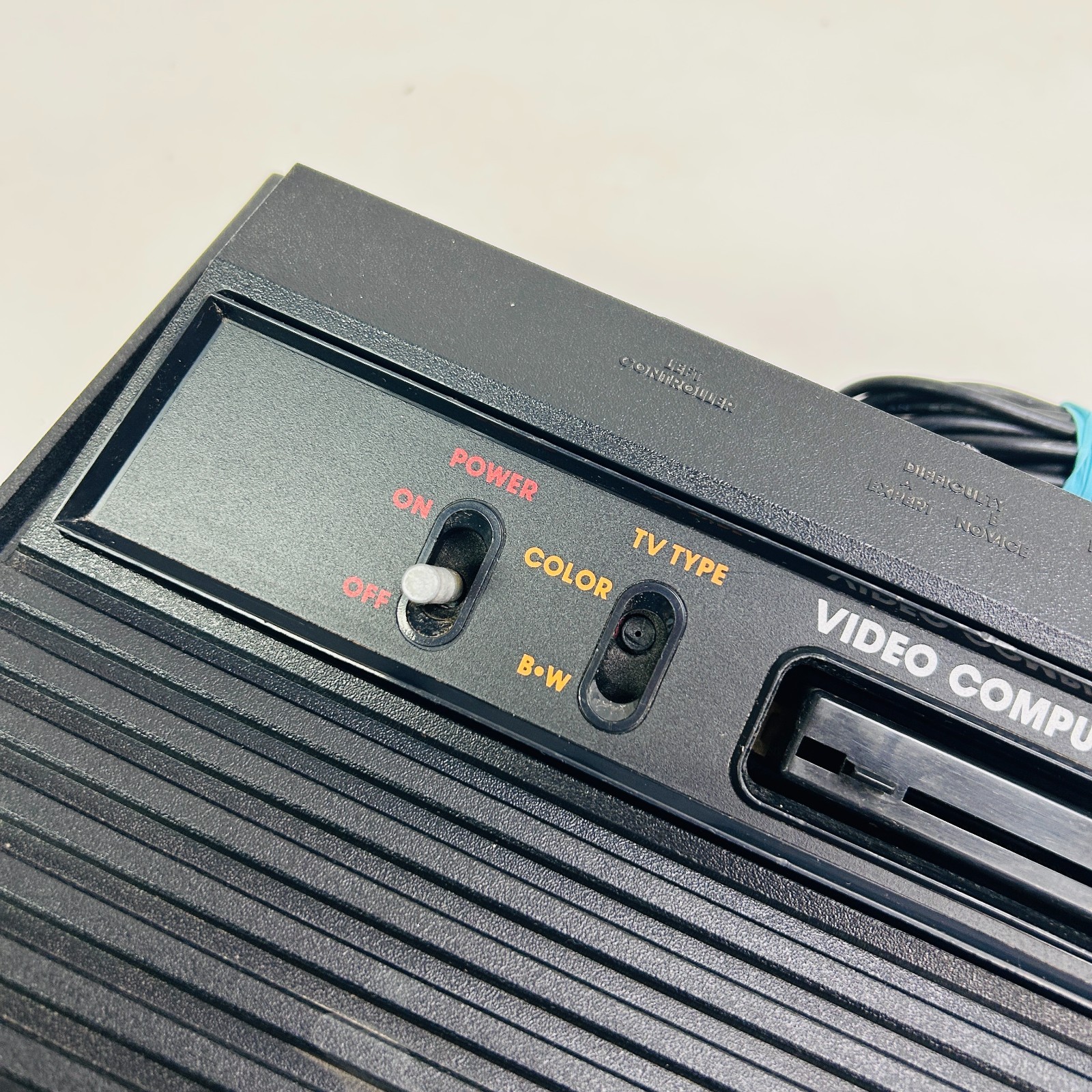 Atari 2600 Darth Vader Black Game Console OEM Controller Cords Untested Parts
