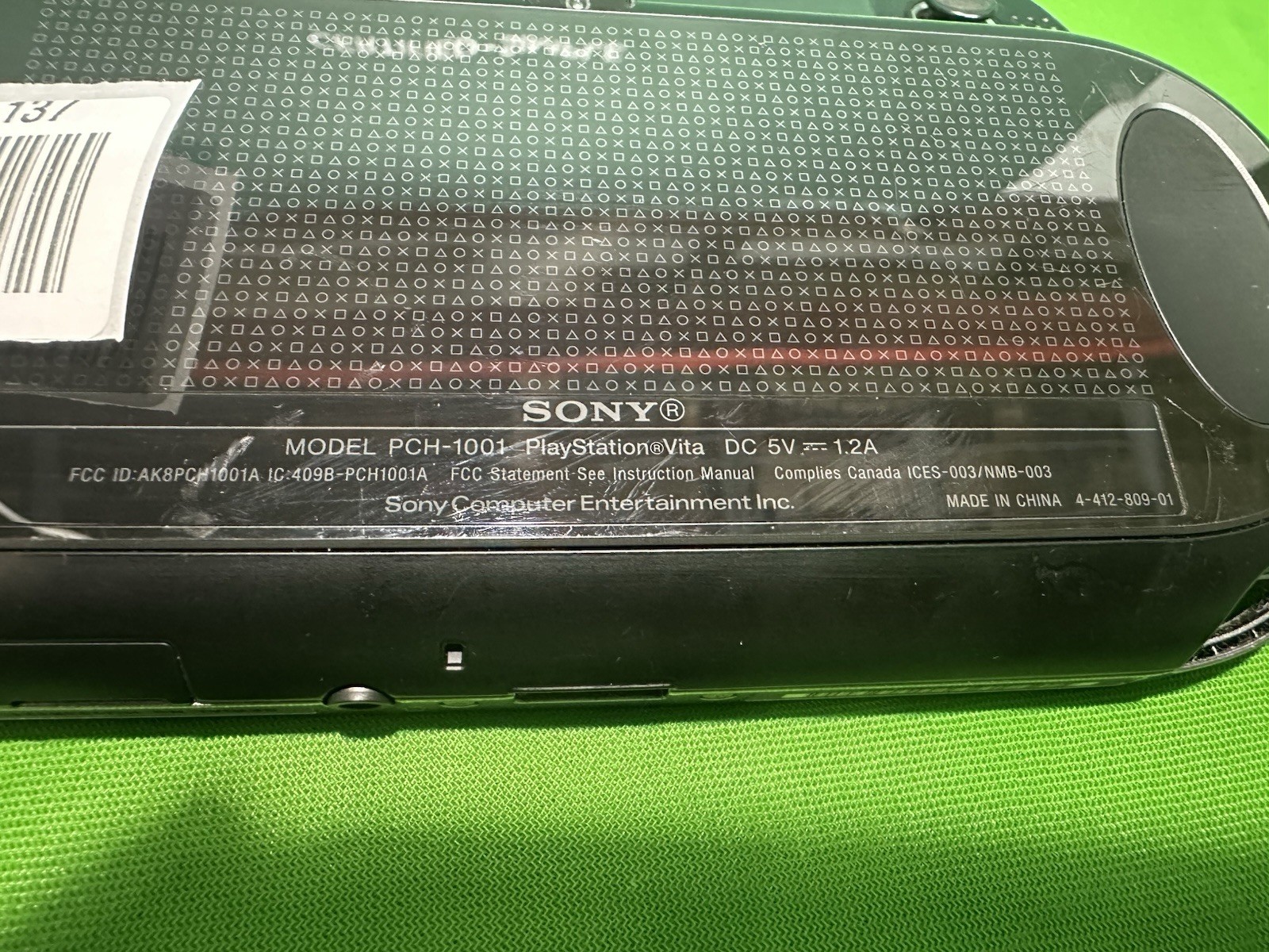 Sony PS Vita PCH-1001 OLED Wi-Fi Handheld Game Console – UNTESTED Parts/Repair