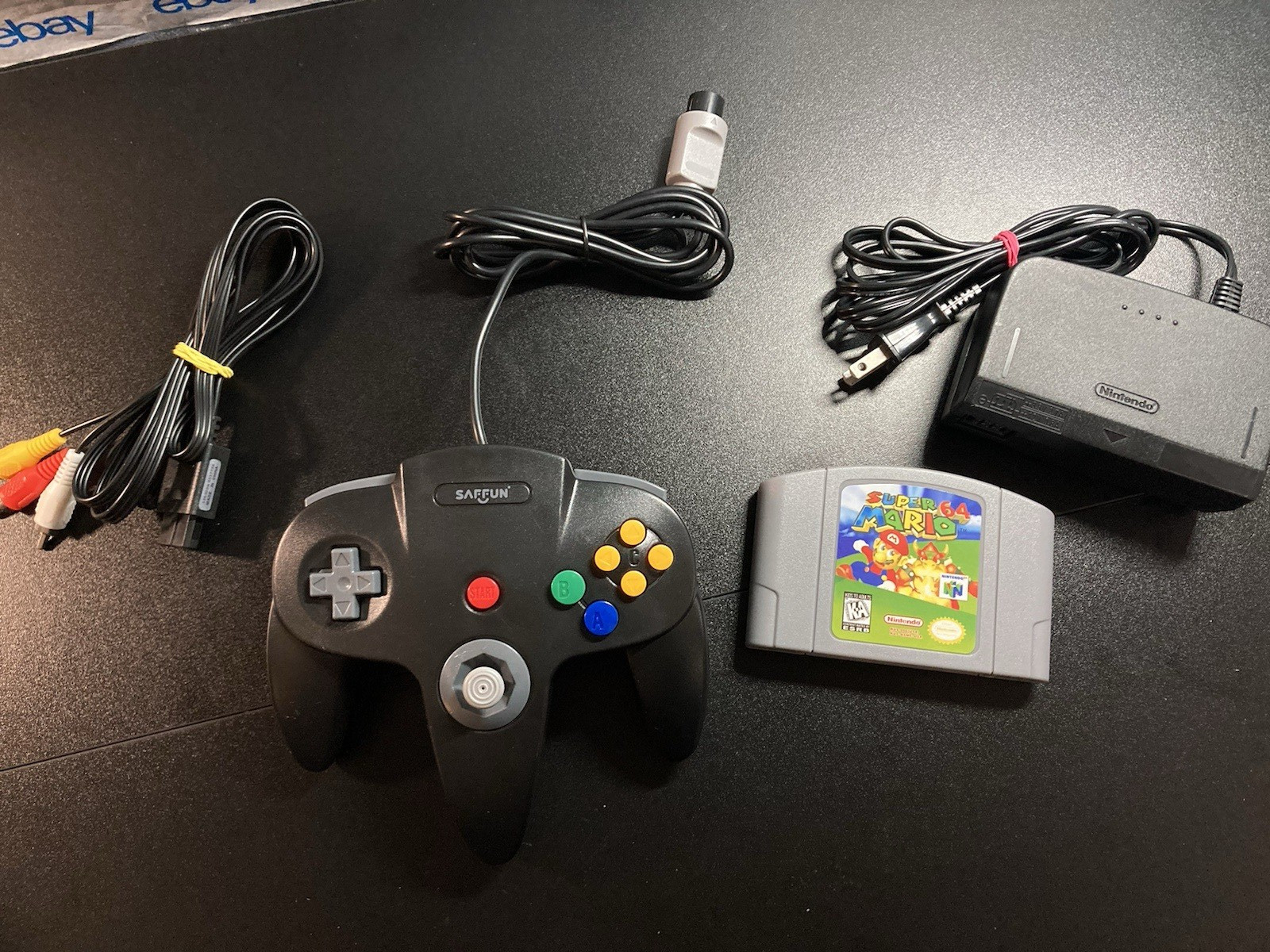 Nintendo 64 N64 Console + Super Mario 64+Controller+Cords
