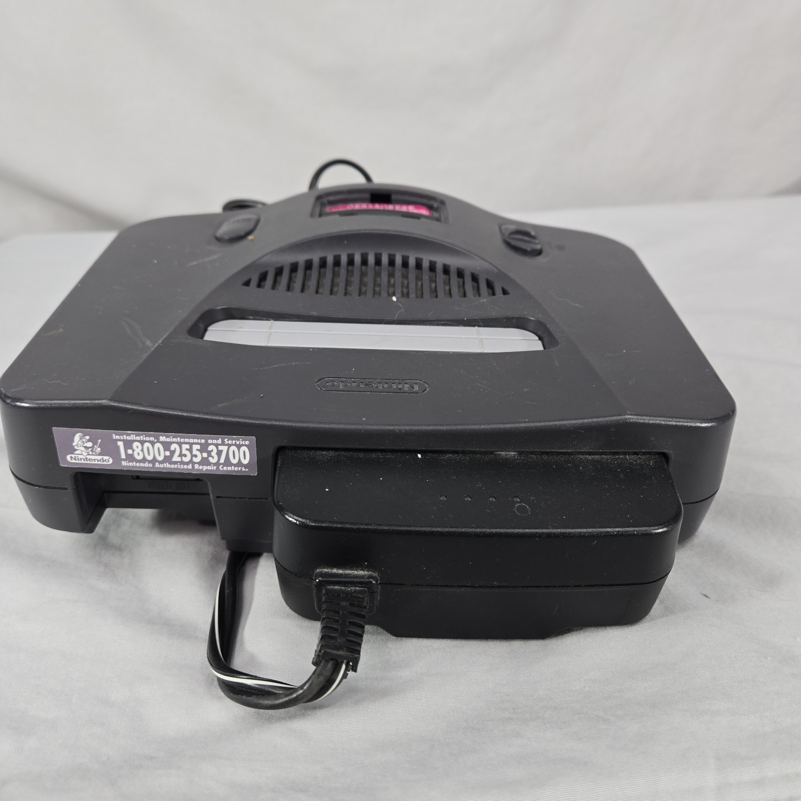 Nintendo 64 N64 Console NUS-001 USA W Power Cord TESTED Works