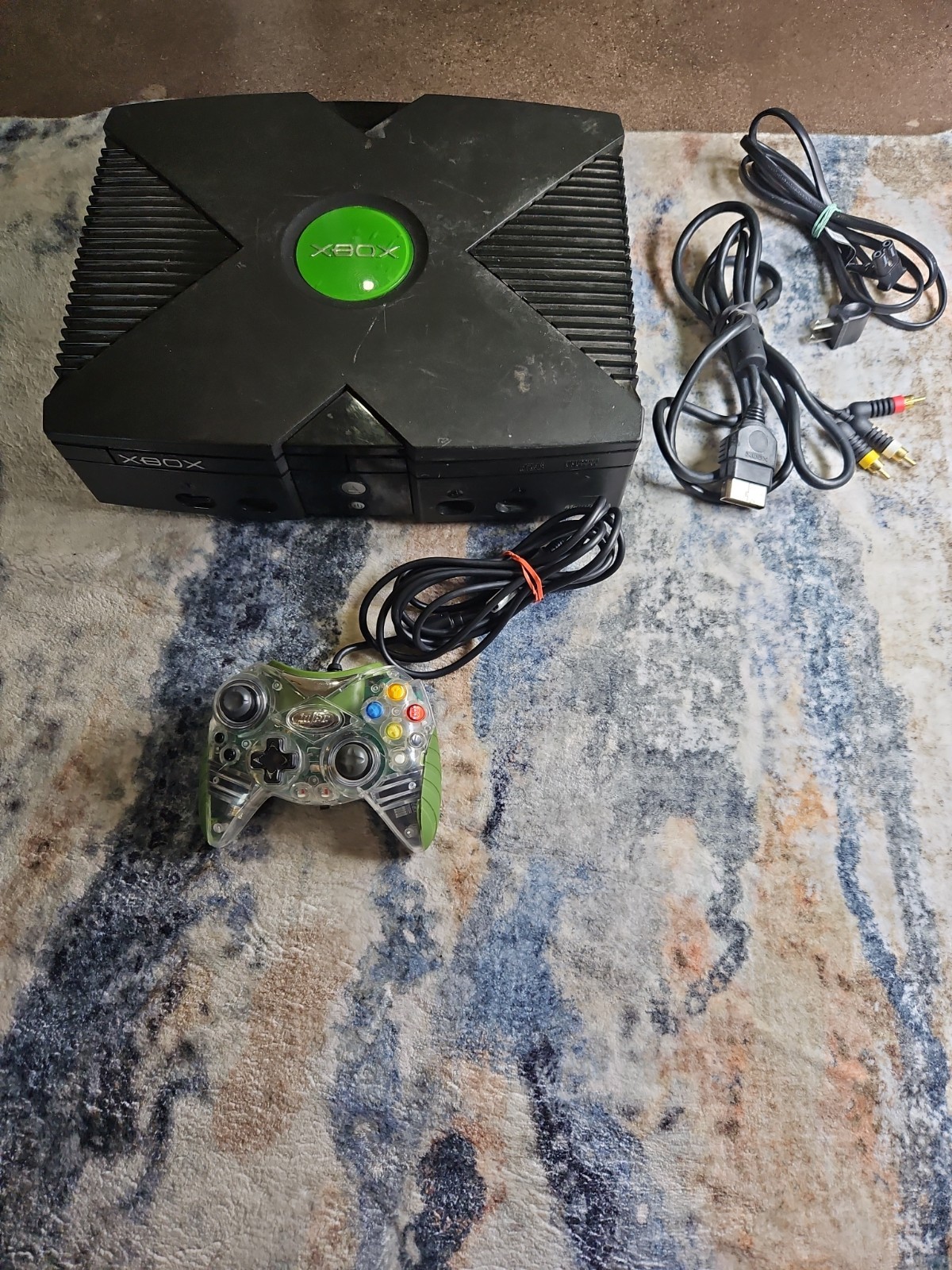 Original Xbox w/ Power + Controller + A/V NOT Read Discs: Parts or Repair