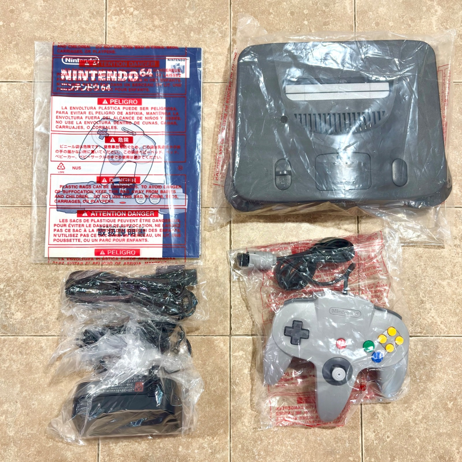 Nintendo 64 Console CIB Japan Region Free Plays USA JPN PAL N64 1 Year Warranty