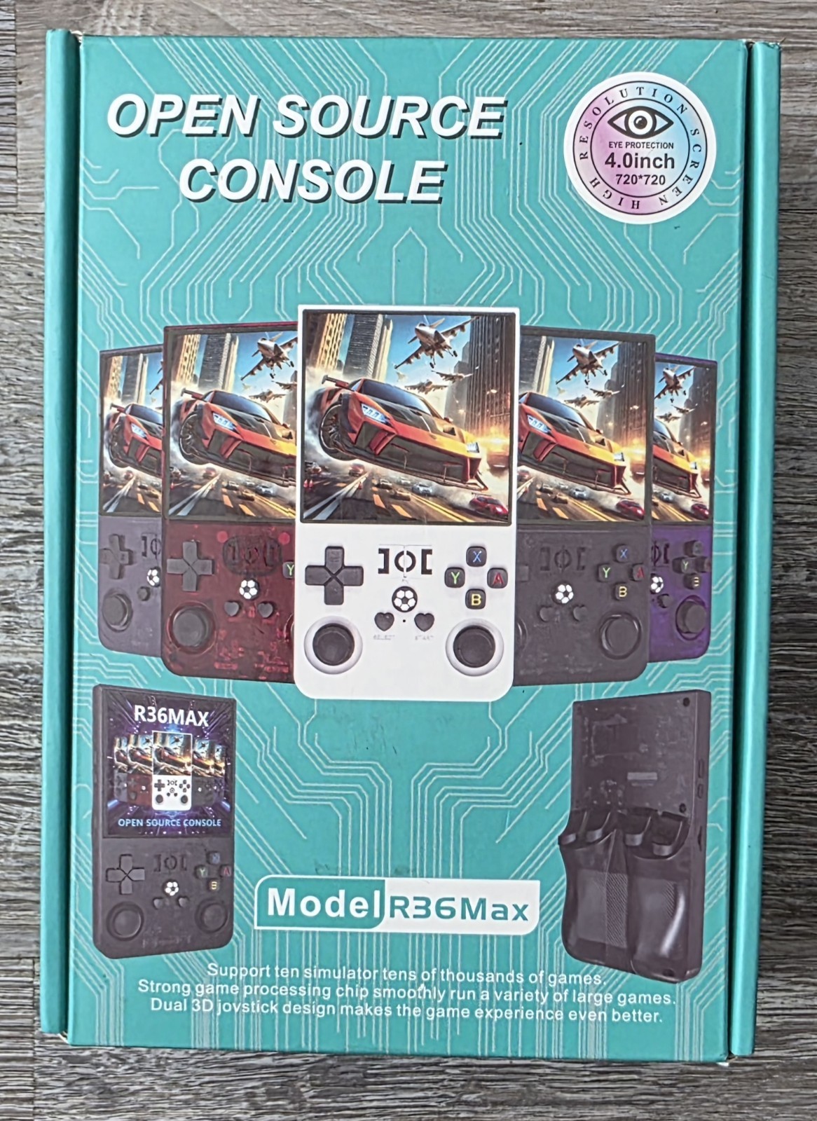 Open Source R36MAX Portable Rechargeable Handheld Retro Game Console