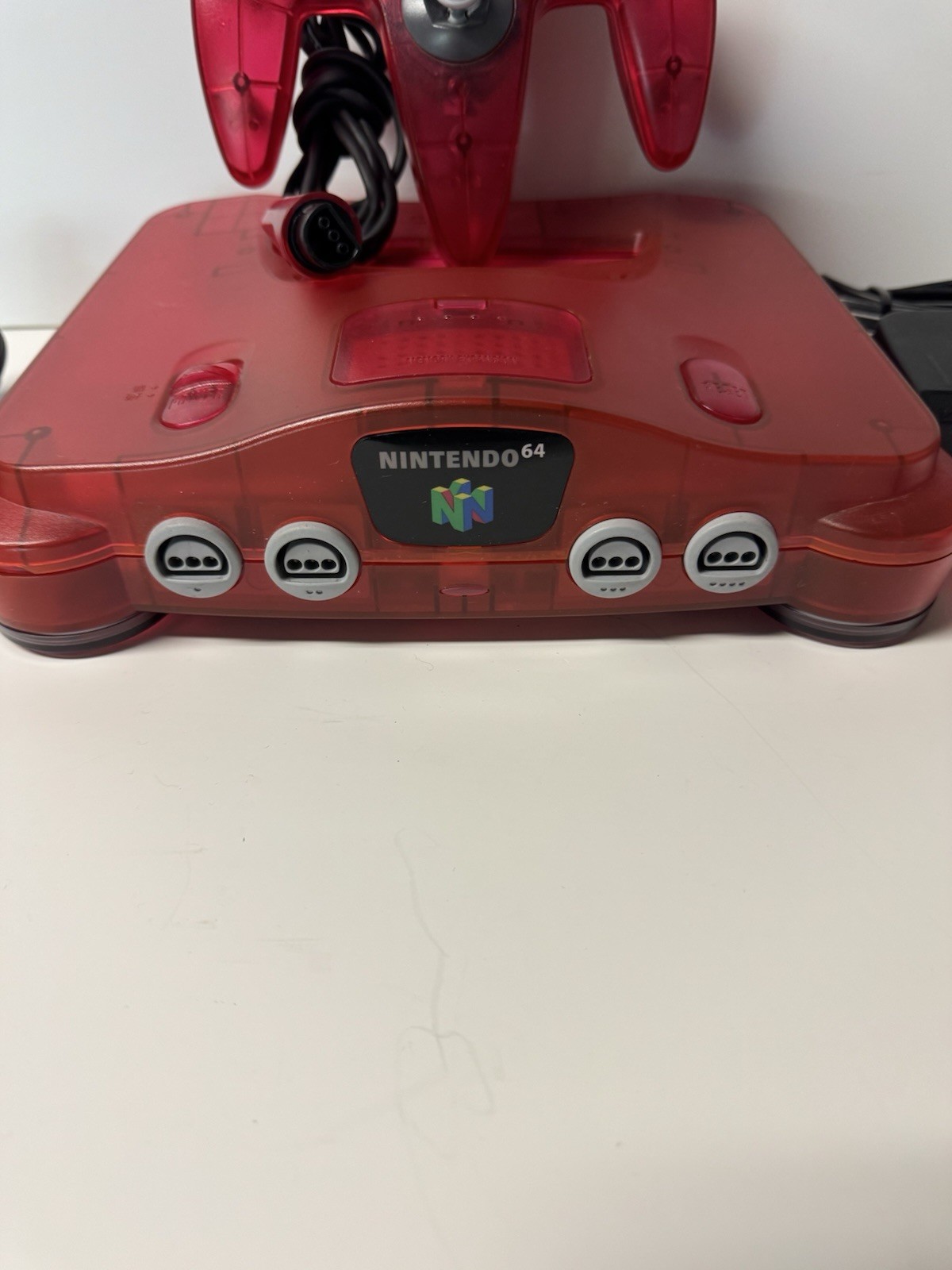 Nintendo 64 N64 Funtastic Watermelon Red Console + Controller & Expansion Pak!