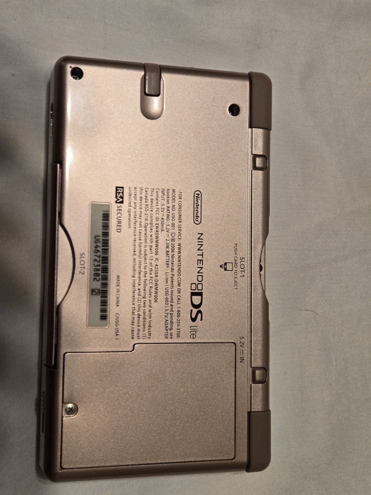 Nintendo DS Lite Metallic Rose Best Friends Edition Box Inserts Matching Serial