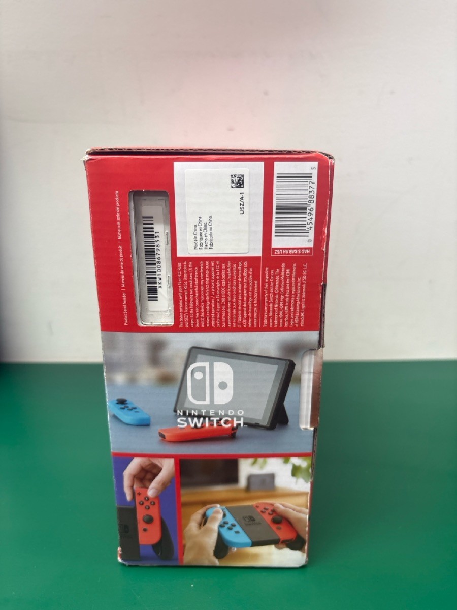 NINTENDO SWITCH HAC-001 BLACK BLUE RED HANDHELD SYSTEM (E16003459)