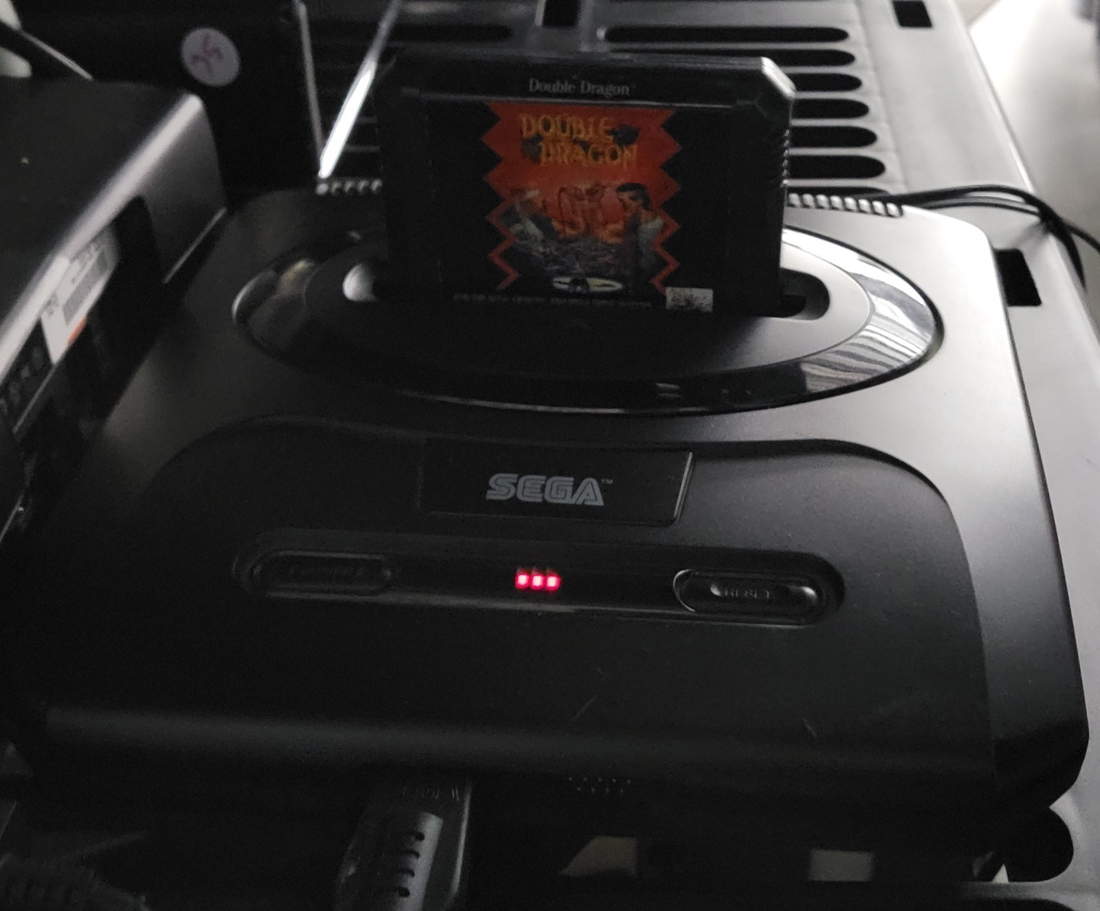 Sega Genesis 2 Console Bundle Model MK-1631 8 Games Double Dragon Sonic NBA Jam