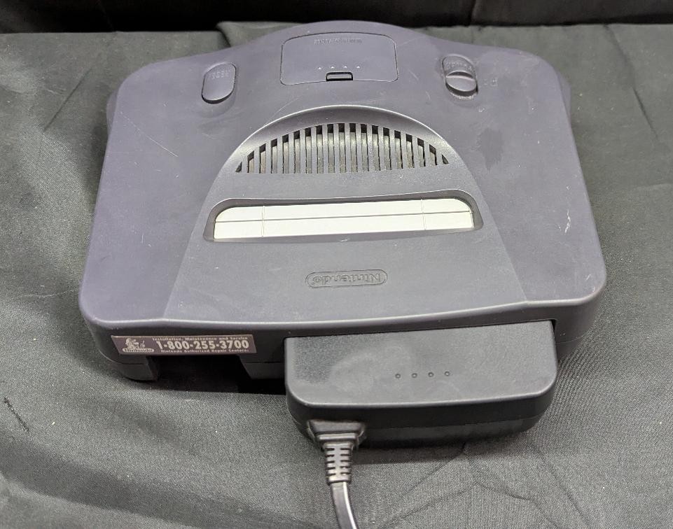 Nintendo 64 N64 Video Game Console Gray Tested w/ Cables & Controlle (CLN070912)