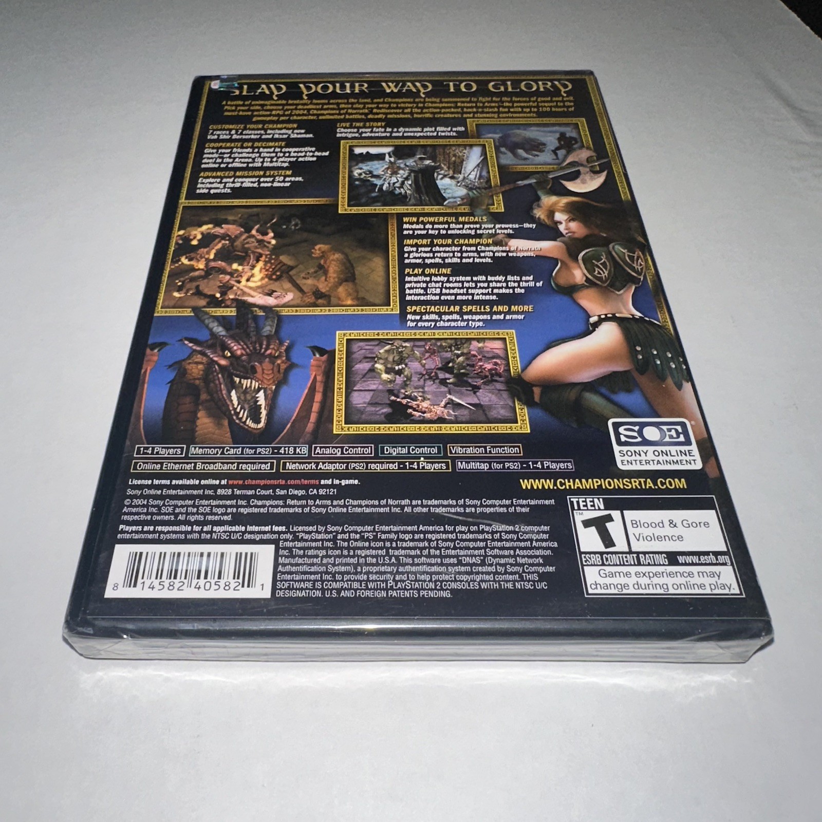 Sealed Champions: Return to Arms (Sony PlayStation 2, 2005) PS2 Brand New Sealed