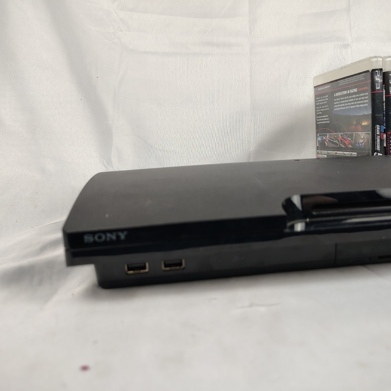 Ps3 Slim 320 GB Console Bundle Games Chords NO CONTROLLER