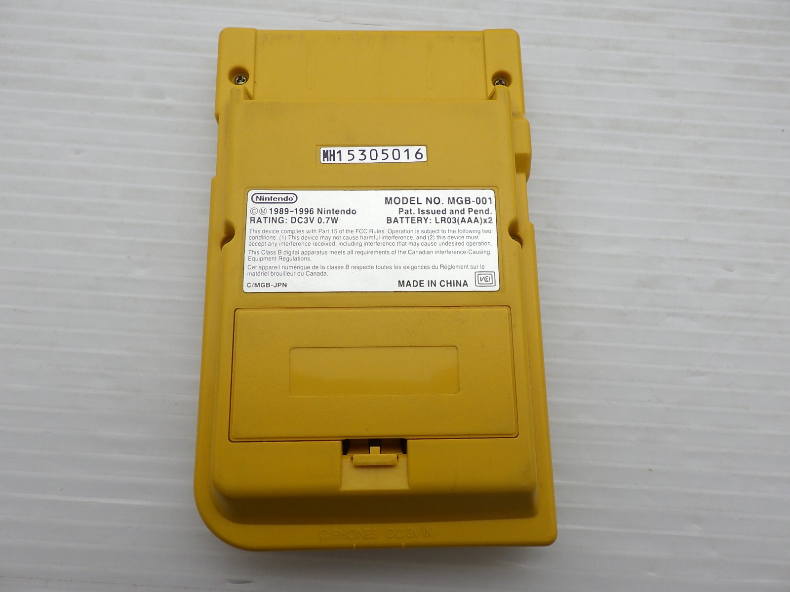 AS IS-Game Boy Pocket Console (MGB-001 / Yellow) GameBoy JP GAME. 9000025608817